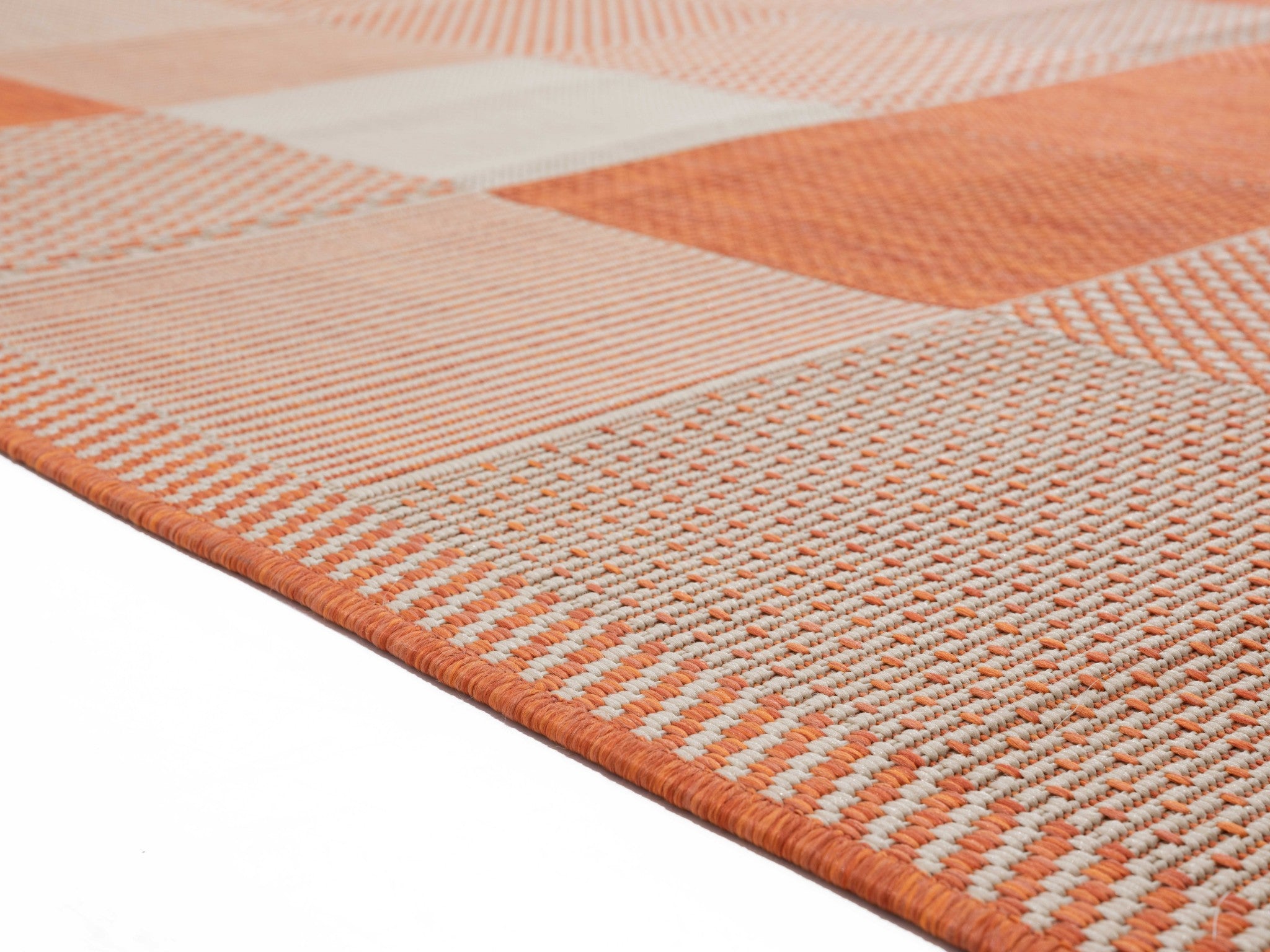 94" x 126" Terracotta Polypropylene Oversize Rug
