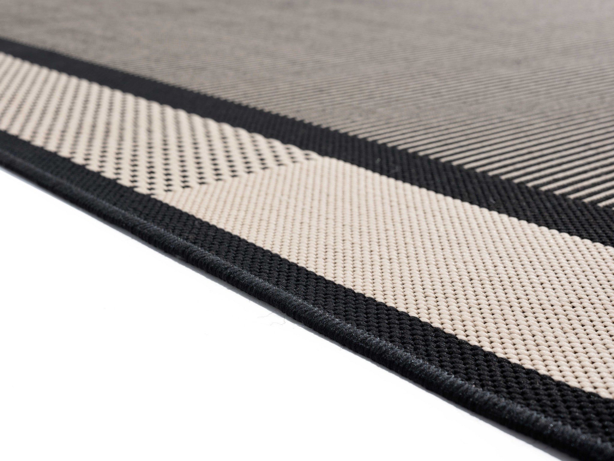 94" x 126" Black Polypropylene Oversize Rug