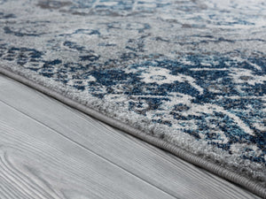 22" x 36" Grey Olefin Accent Rug