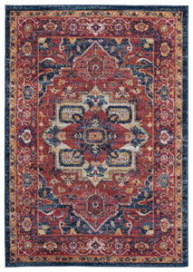 63" x 86" Brick Olefin Area Rug