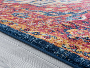 63" x 86" Brick Olefin Area Rug