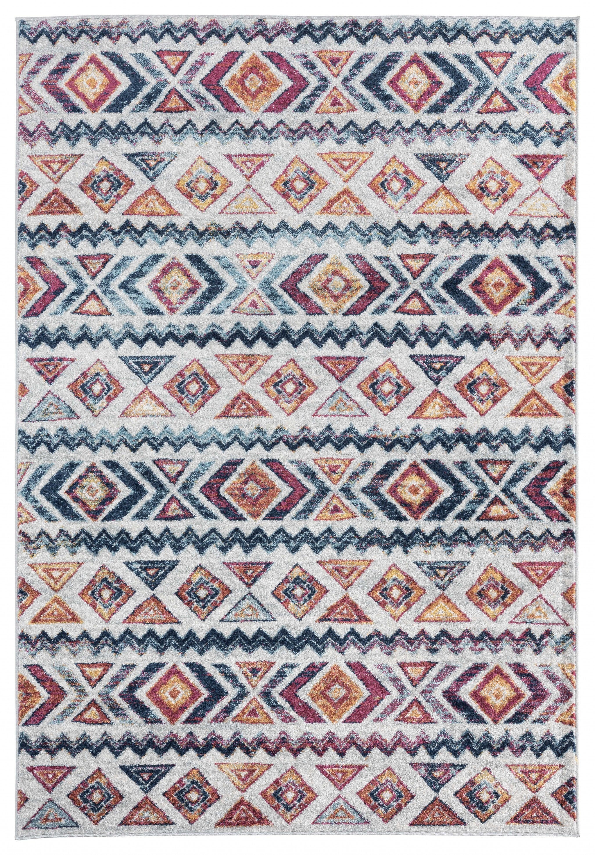 118" x 158" Multicolor Olefin Oversize Rug