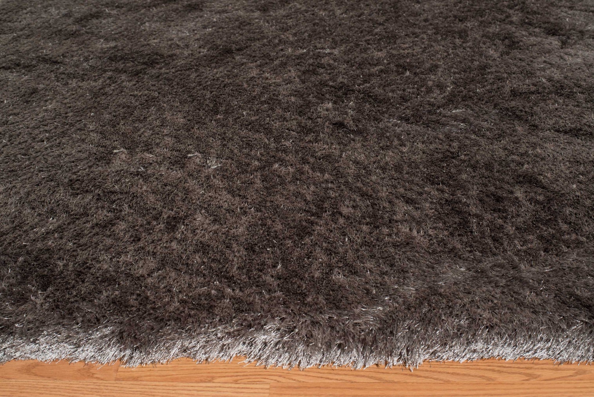 94" x 126" Grey Polyester Oversize Rug