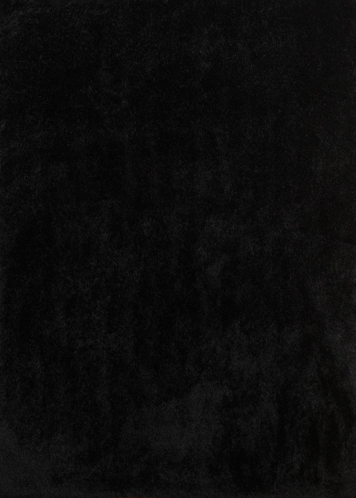 63" x 86" Black Polyester Area Rug