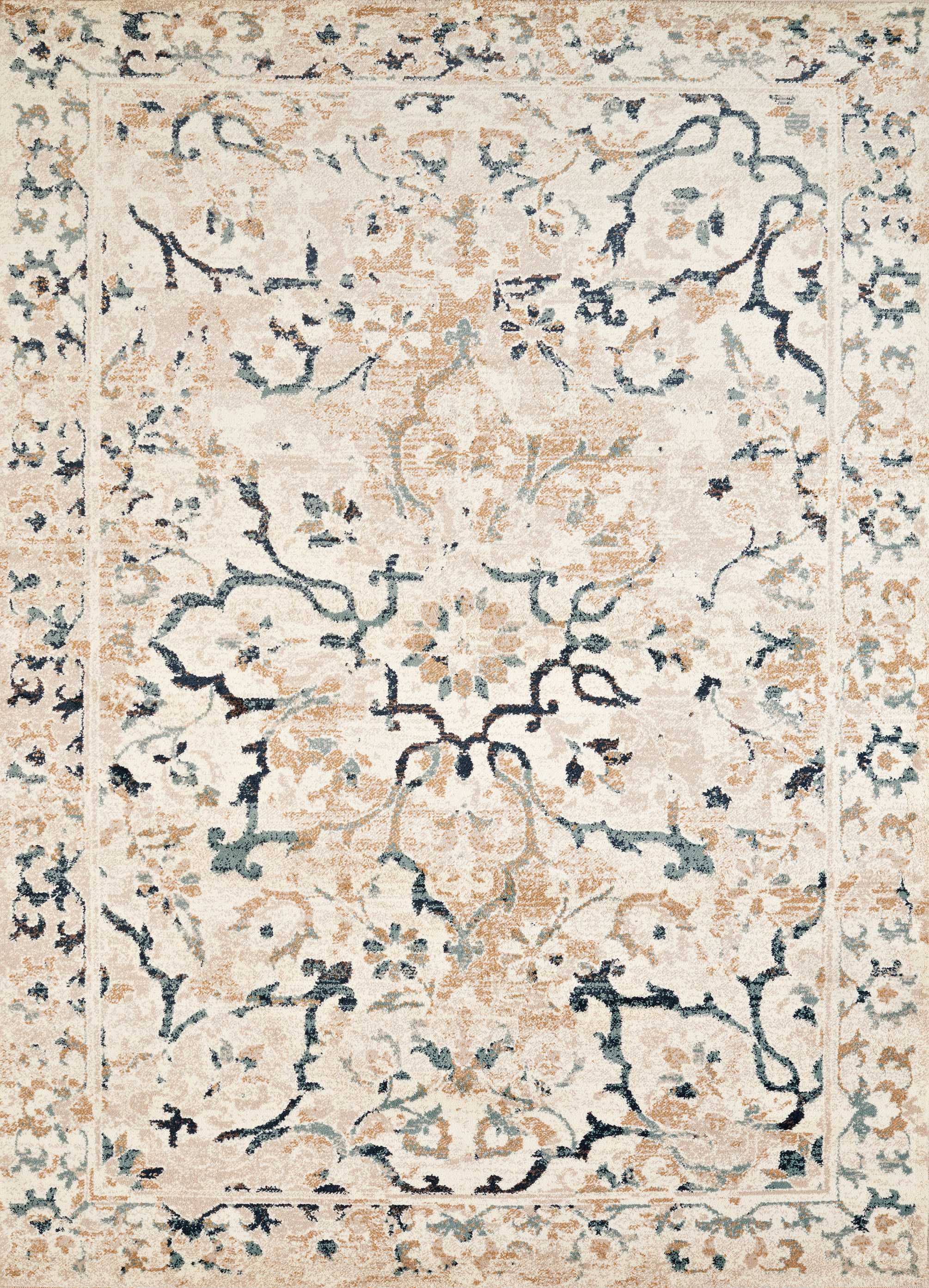 63" x 86" Linen Olefin Area Rug