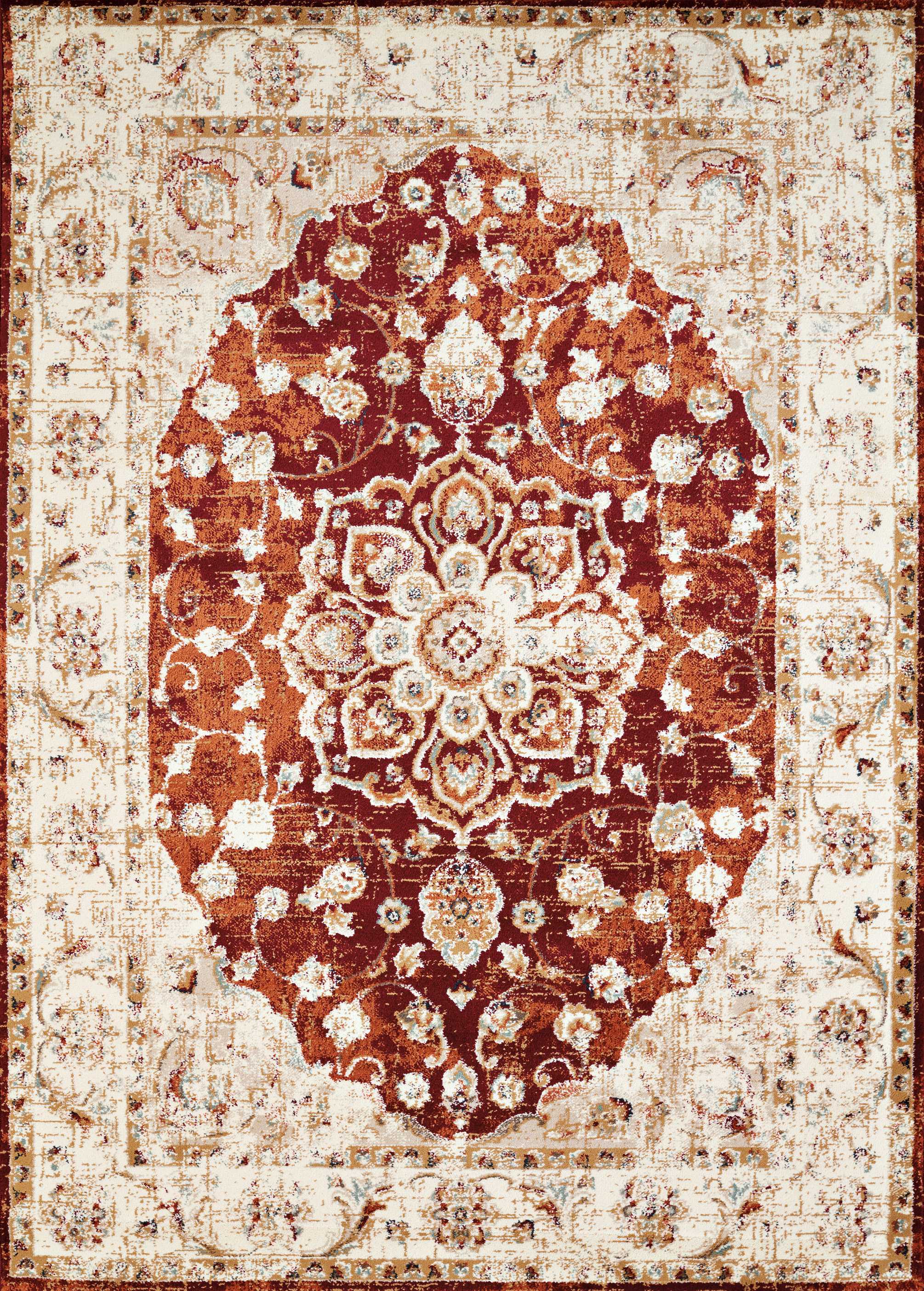 94" x 126" Crimson Olefin Oversize Rug
