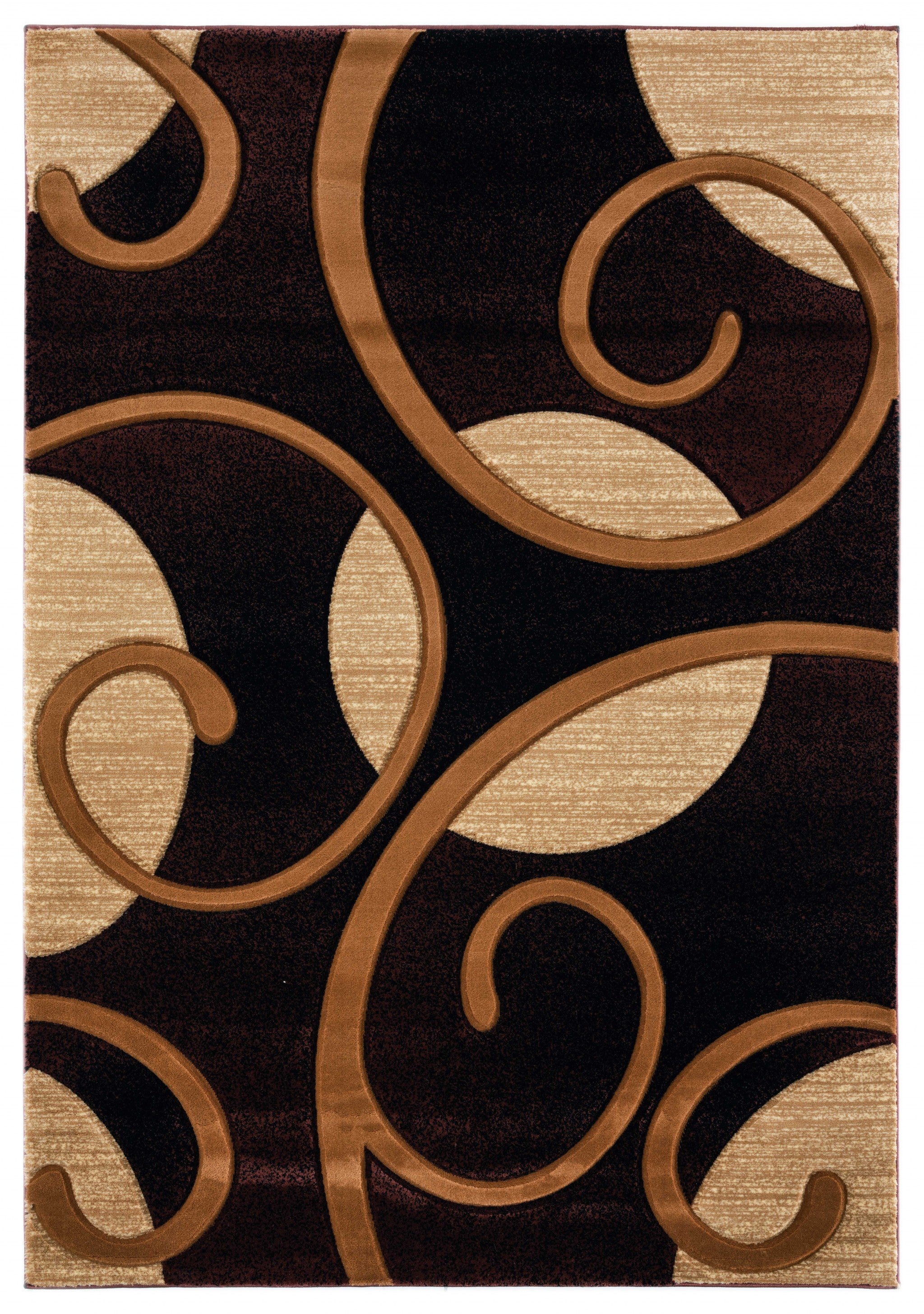 22" x 32" Brown Olefin / Polypropylene Accent Rug