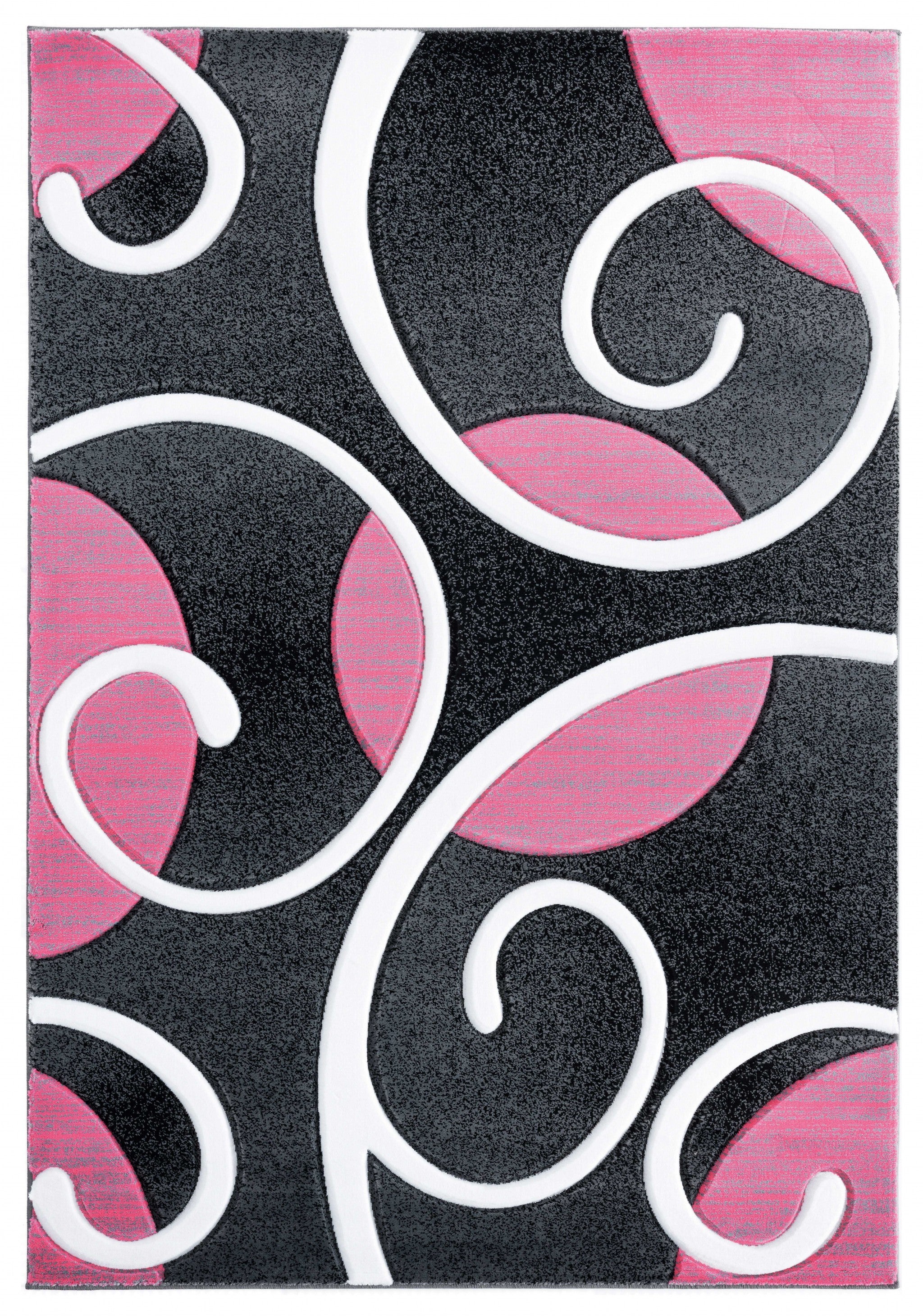 22" x 32" Pink Olefin / Polypropylene Accent Rug