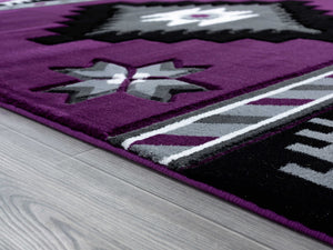 22" x 32" Plum Olefin / Polypropylene Accent Rug