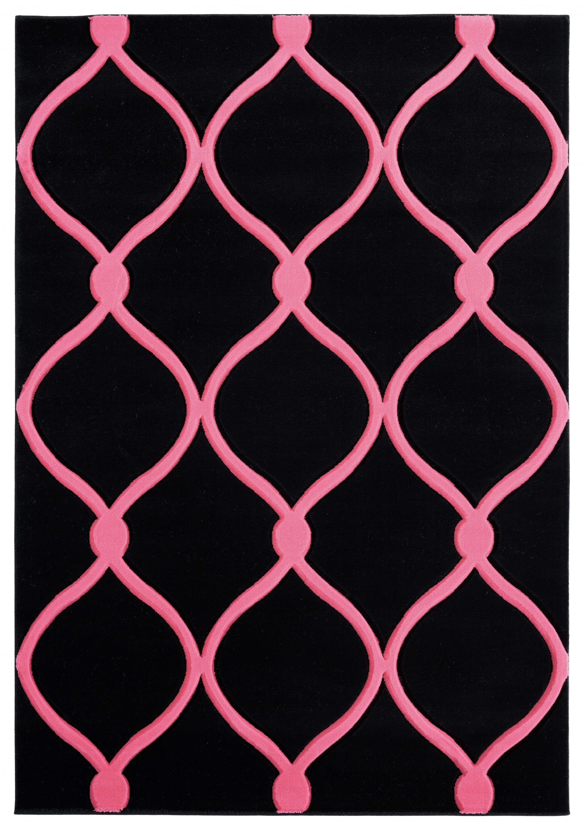 31" x 88" Pink Olefin / Polypropylene Runner Rug
