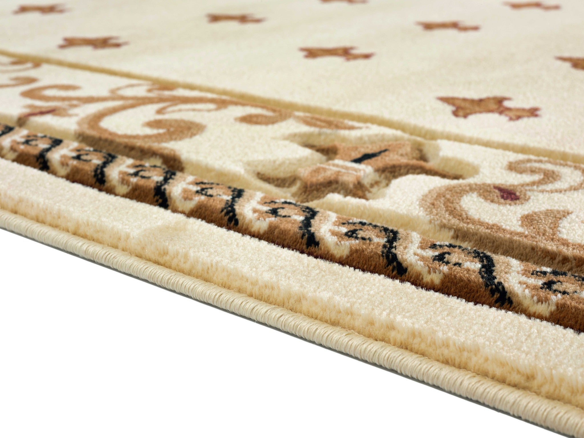 31" x 50" Beige Olefin / Polypropylene Mat Rug