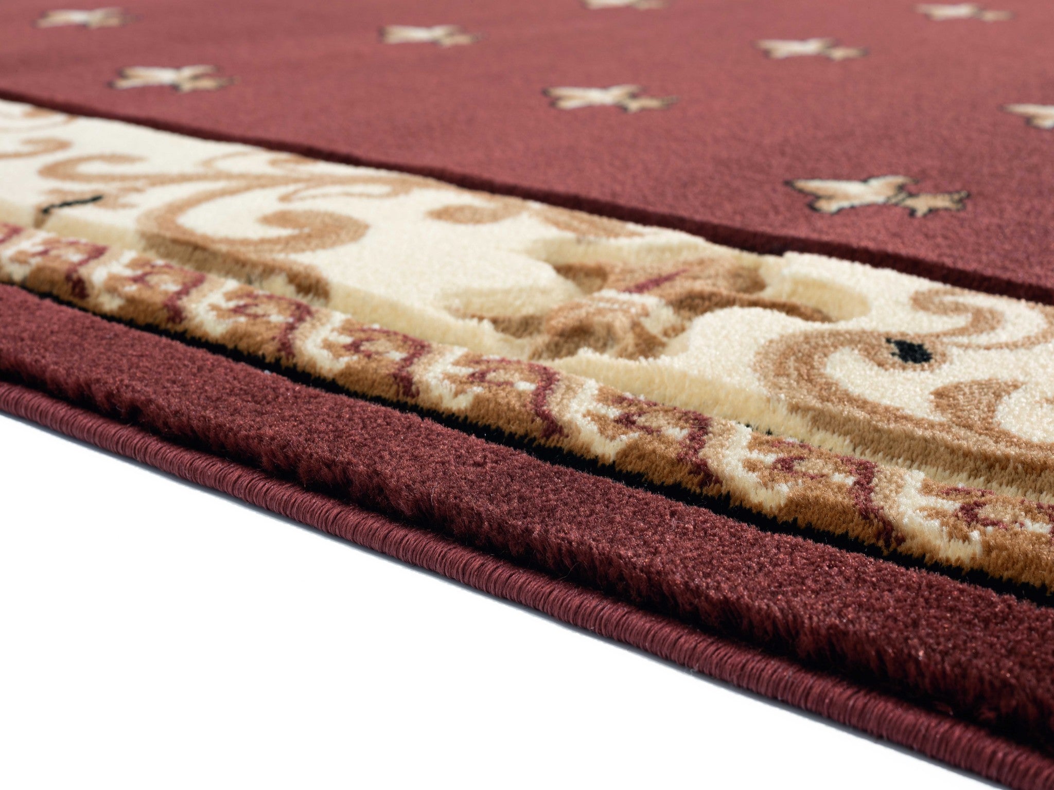 94" x 126" Brown Olefin / Polypropylene Area Rug