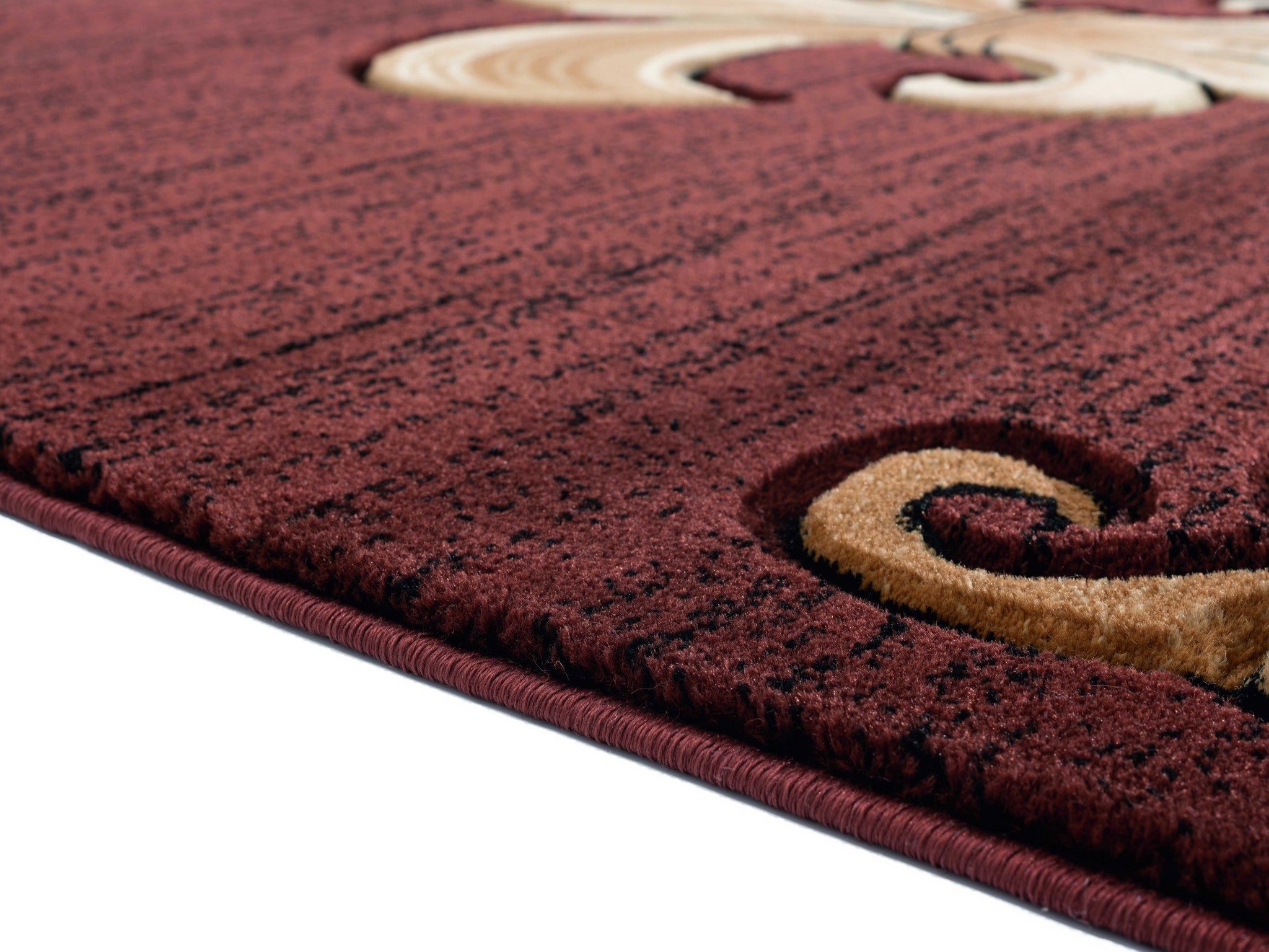 94" x 126" Brown Olefin / Polypropylene Area Rug