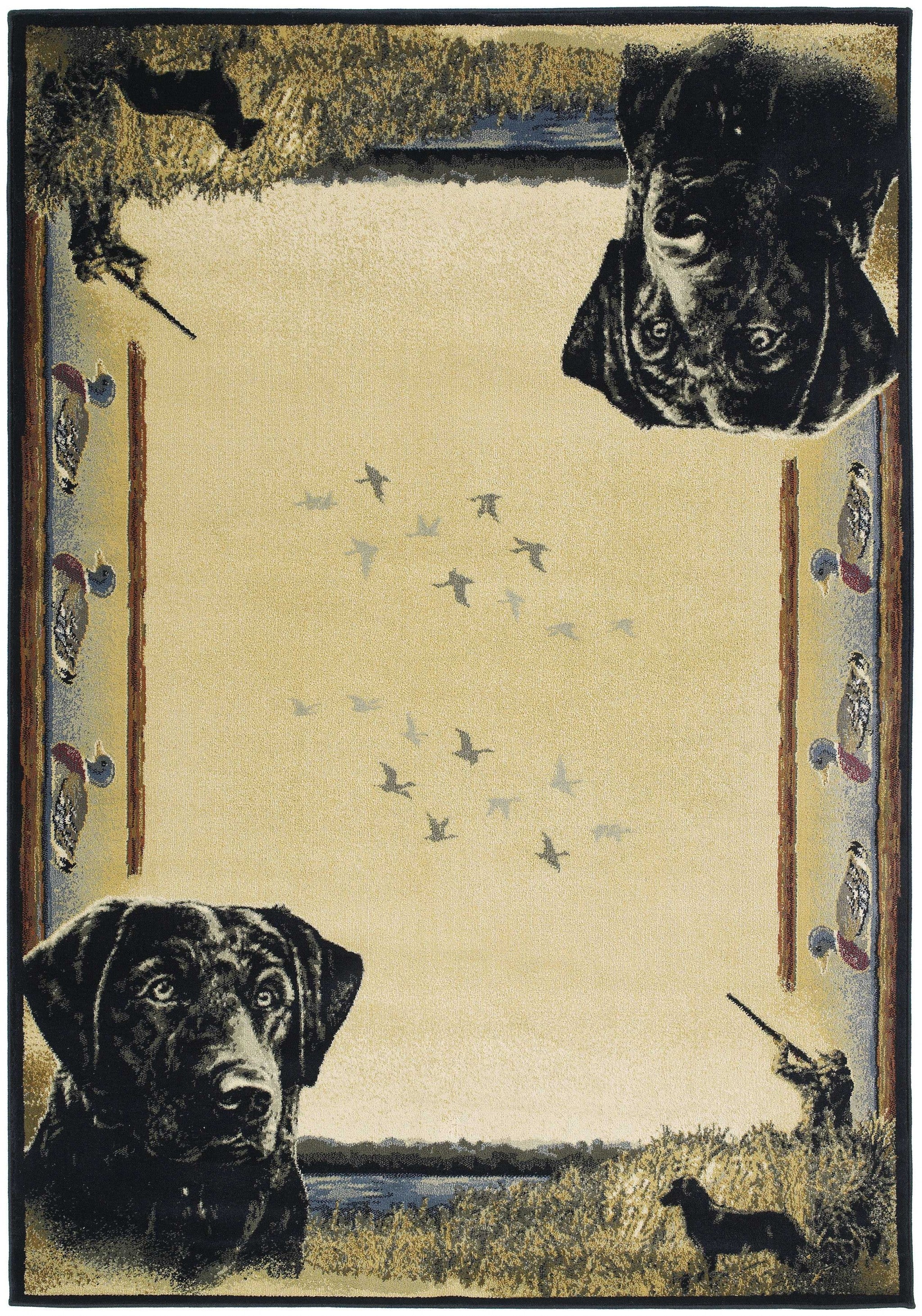 47" x 63" Natural Polypropylene Accent Rug