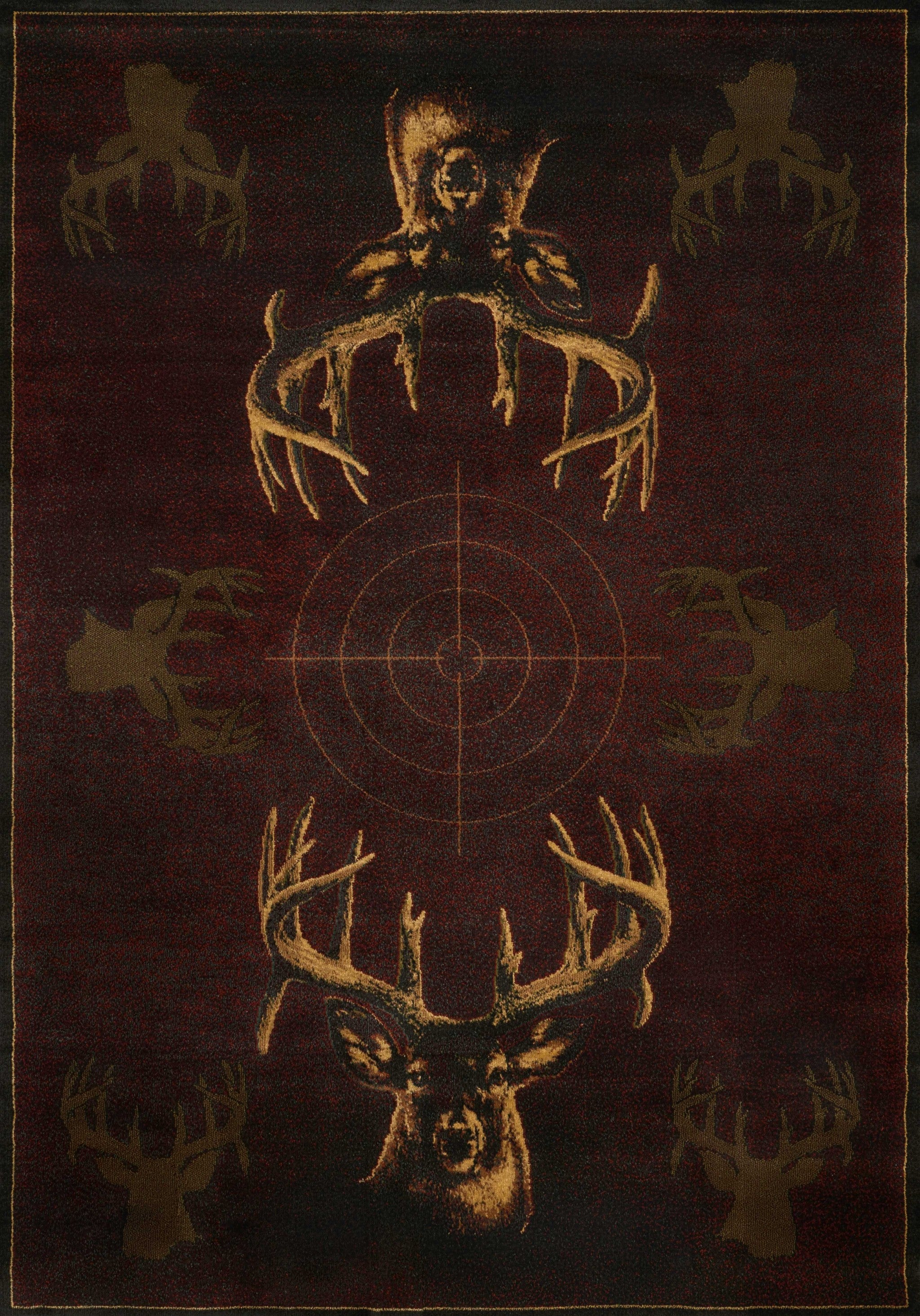 47" x 63" Brown Polypropylene Accent Rug