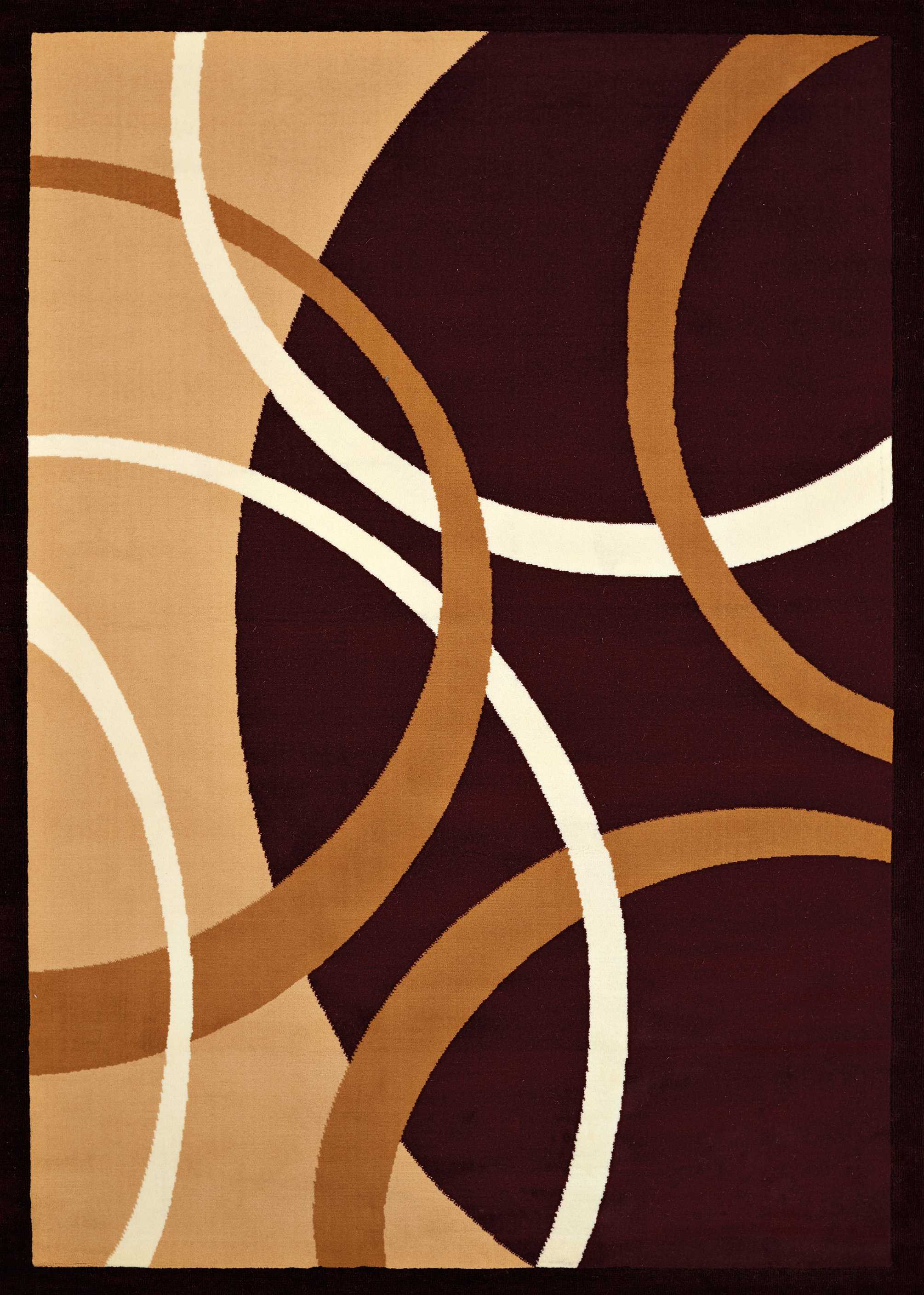 63" x 86" Burgundy Olefin Area