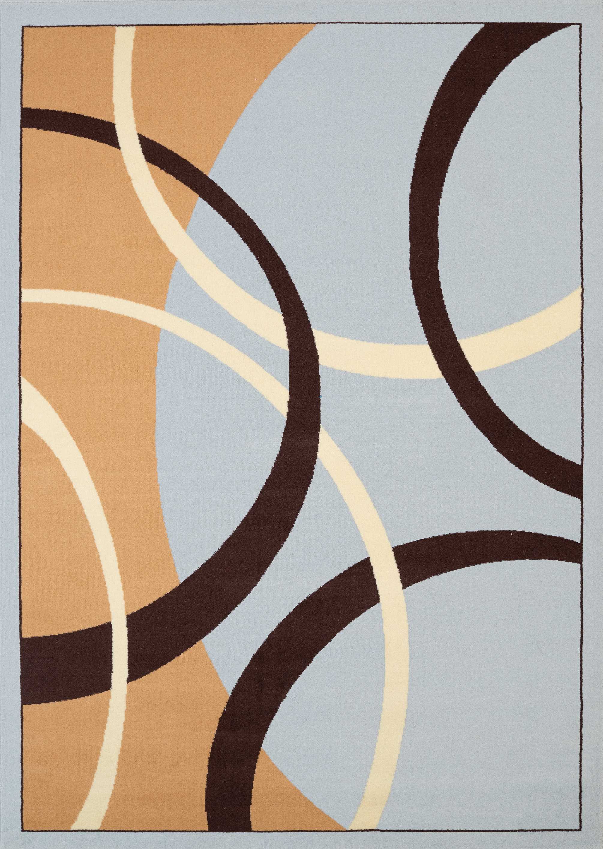 94" x 126" Blue Olefin Oversize Rug