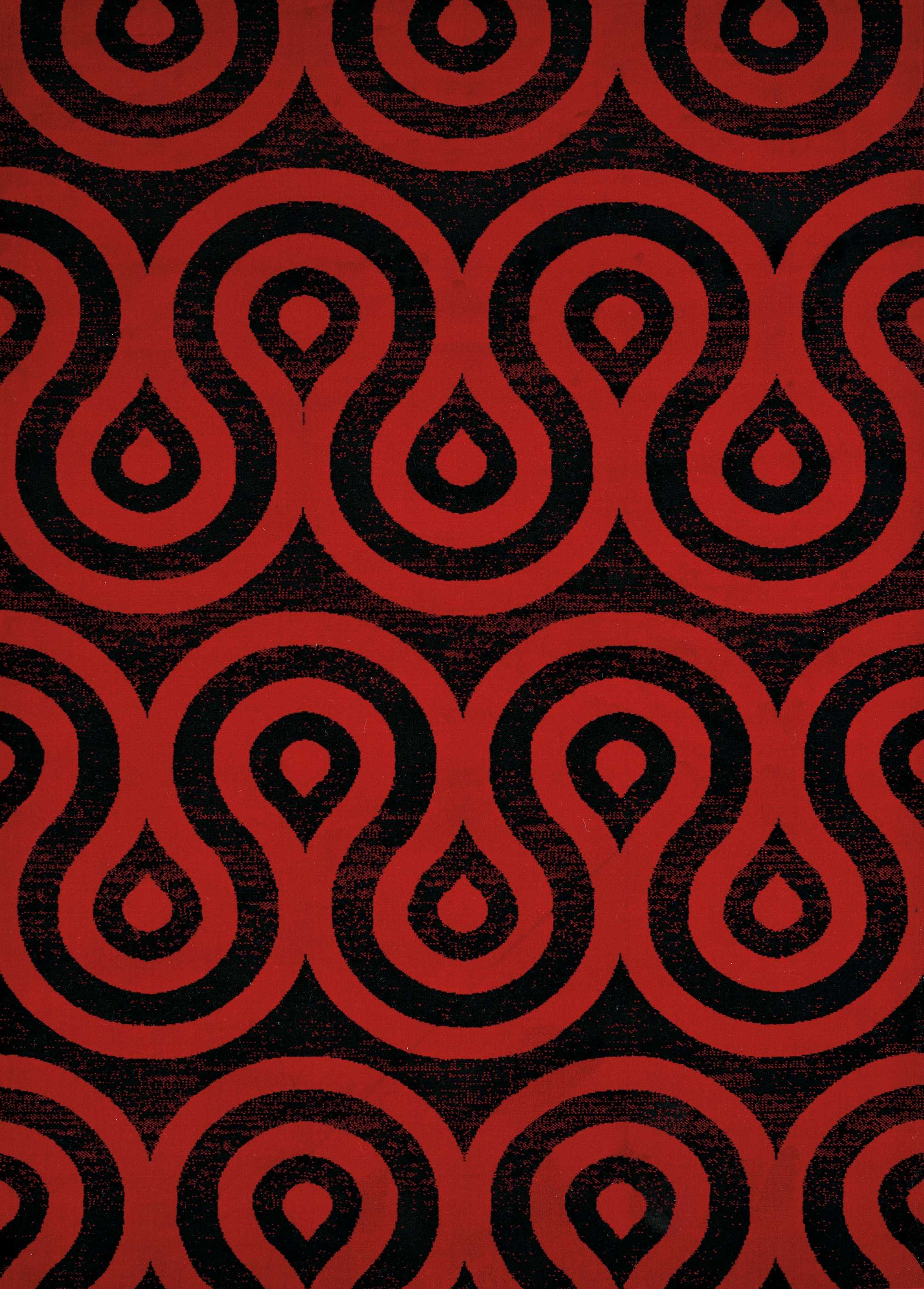 94" x 126" Red Olefin Oversize Rug