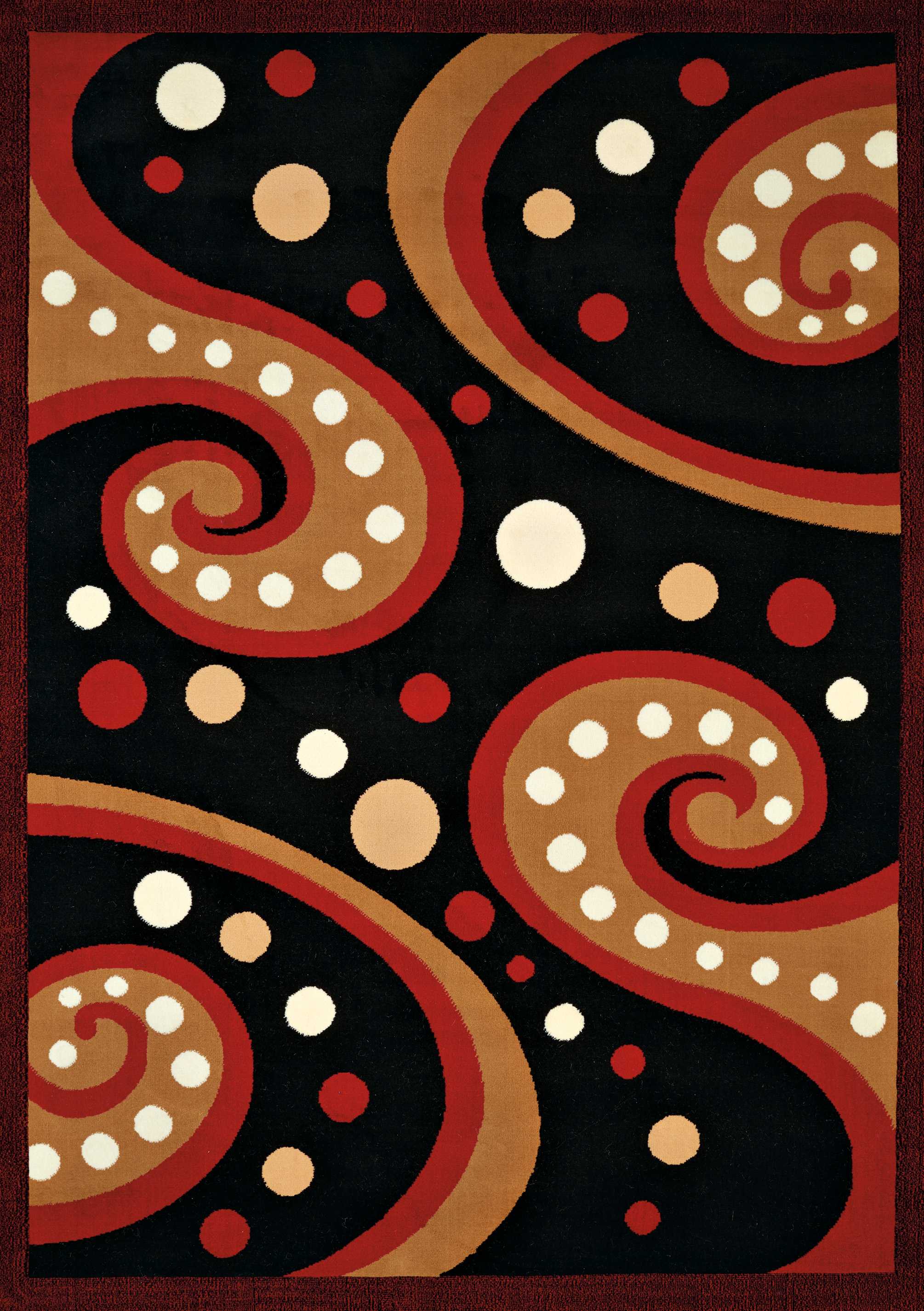 94" x 126" Red Olefin Oversize Rug