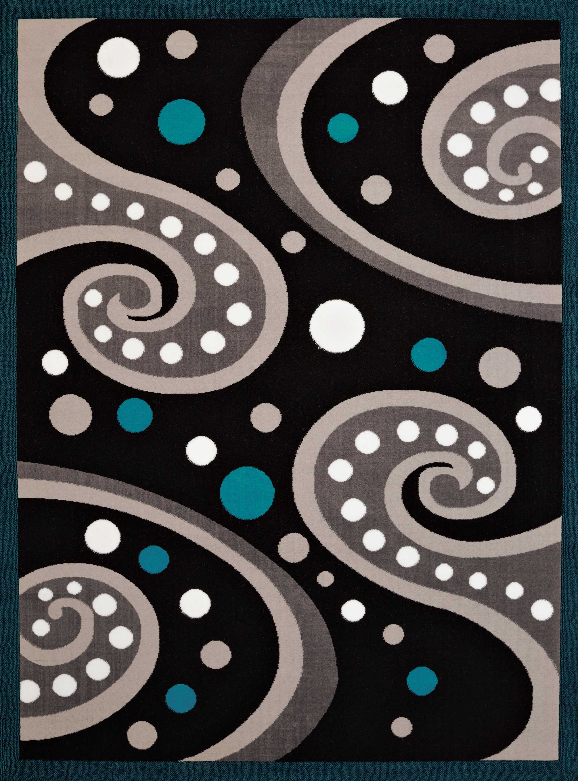 94" x 126" Aqua Olefin Oversize Rug