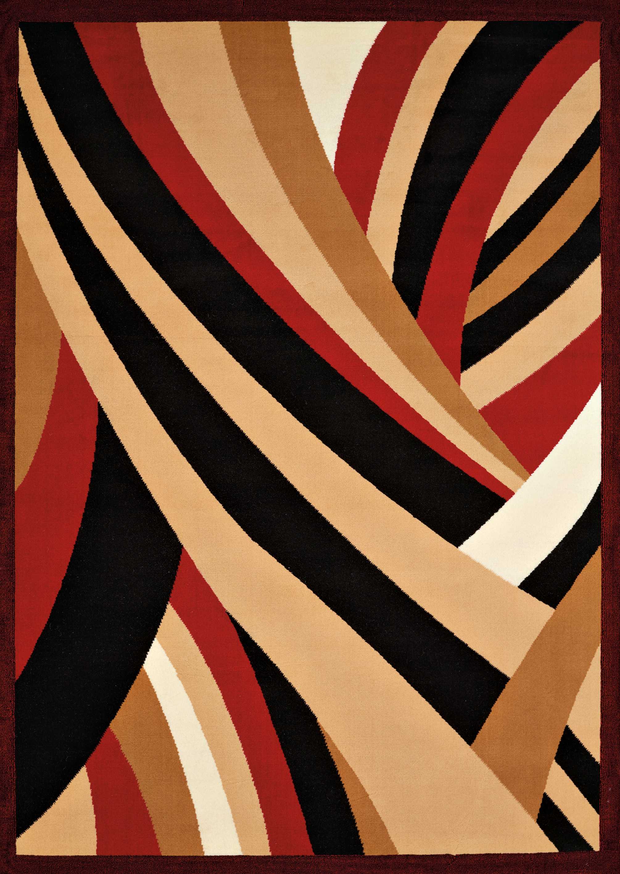 94" x 126" Red Olefin Oversize Rug