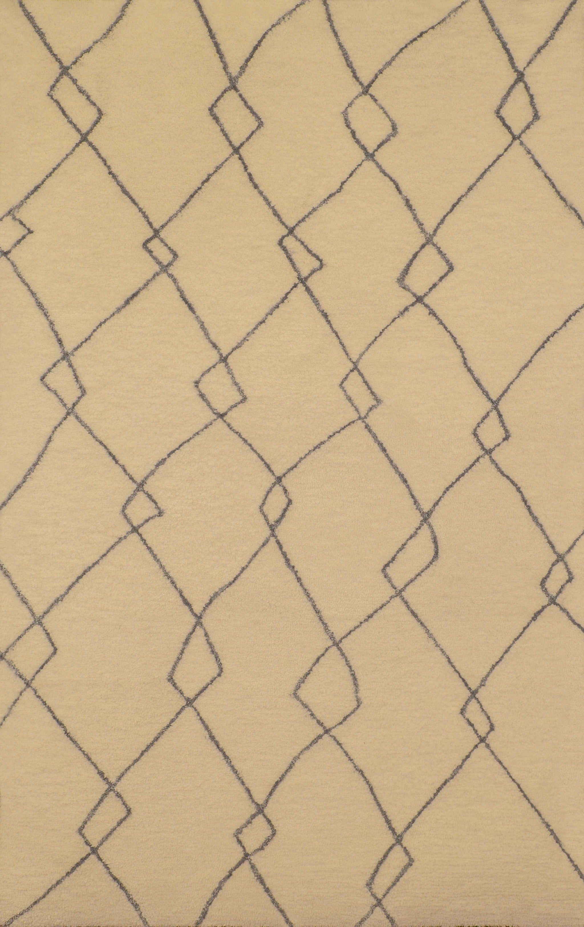 94" x 126" Grey Polyester Oversize Rug