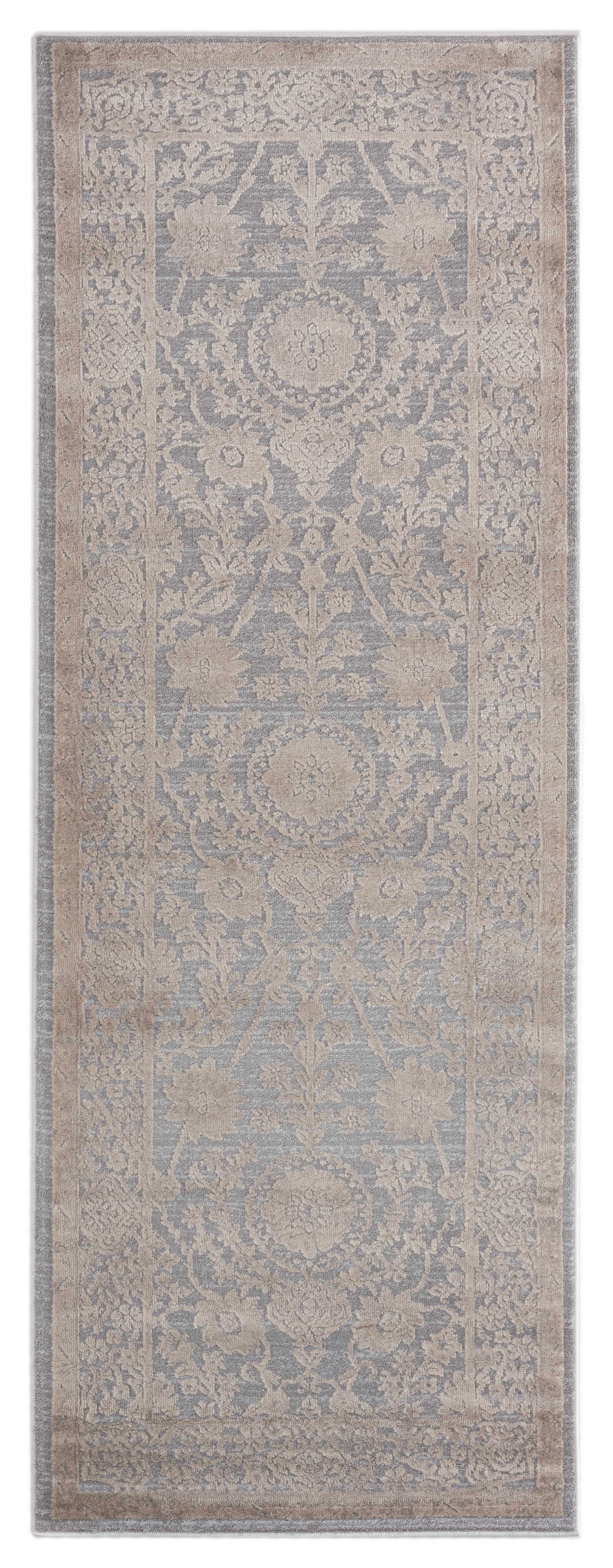 31" x 86" Wheat Polyester / Olefin Runner Rug