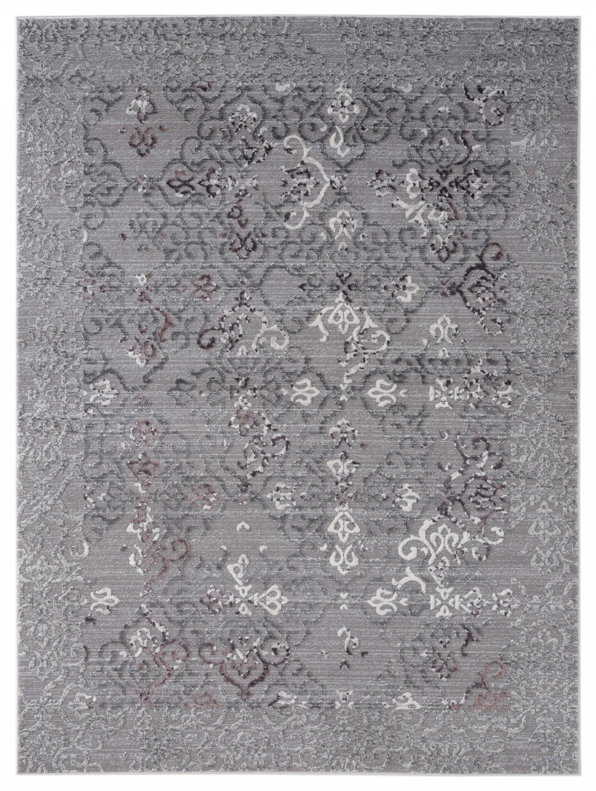 118" x 158" Plum Polyester / Olefin Oversize Rug