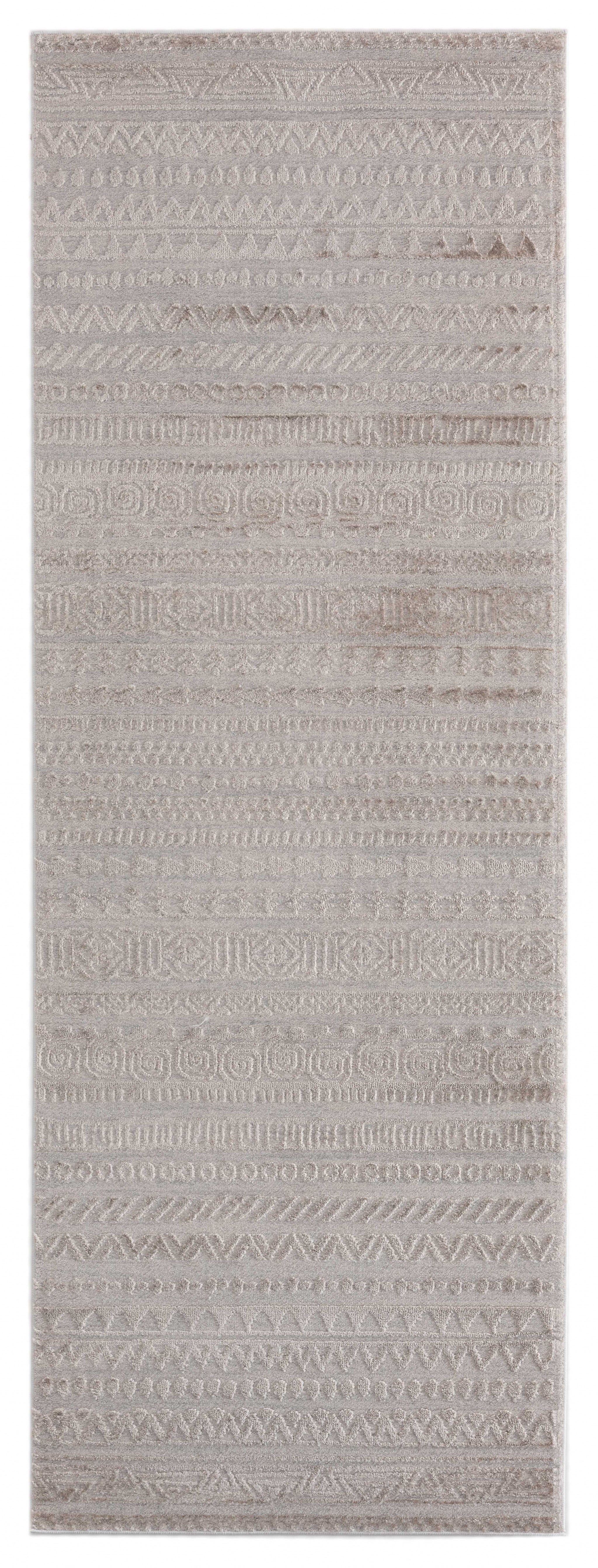 31" x 86" Wheat Polyester / Olefin Runner Rug