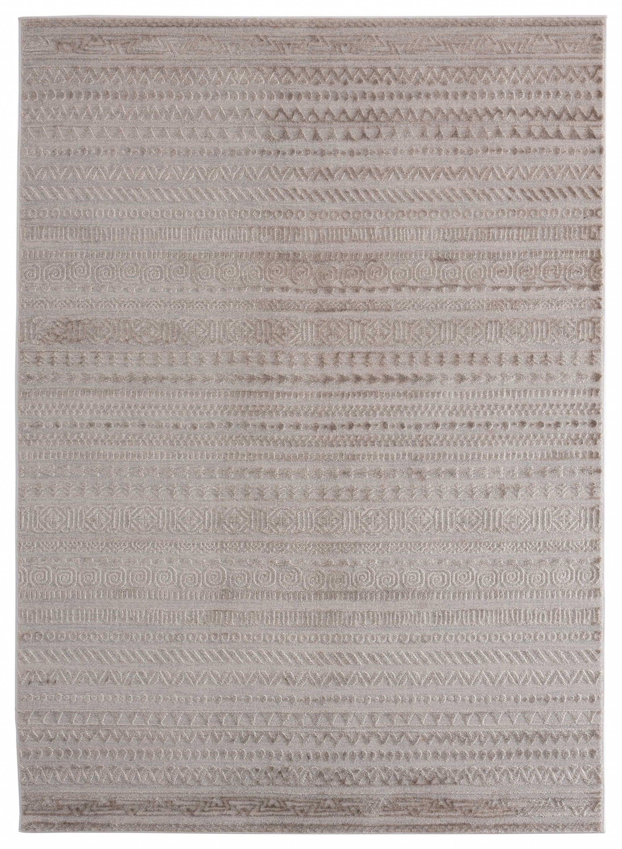 94" x 126" Wheat Polyester / Olefin Area Rug