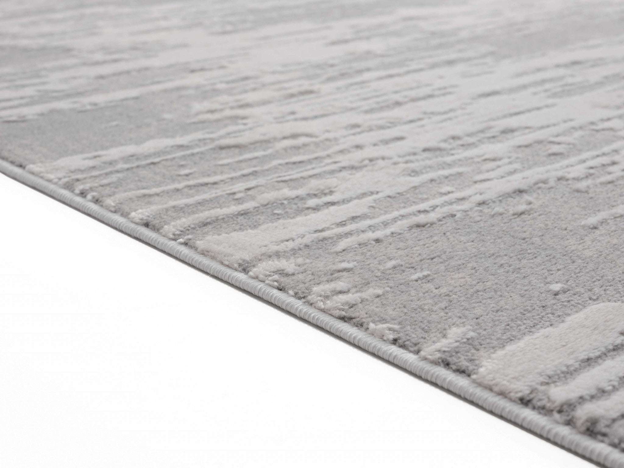 94" x 94" Silver Polyester / Olefin Round Rug