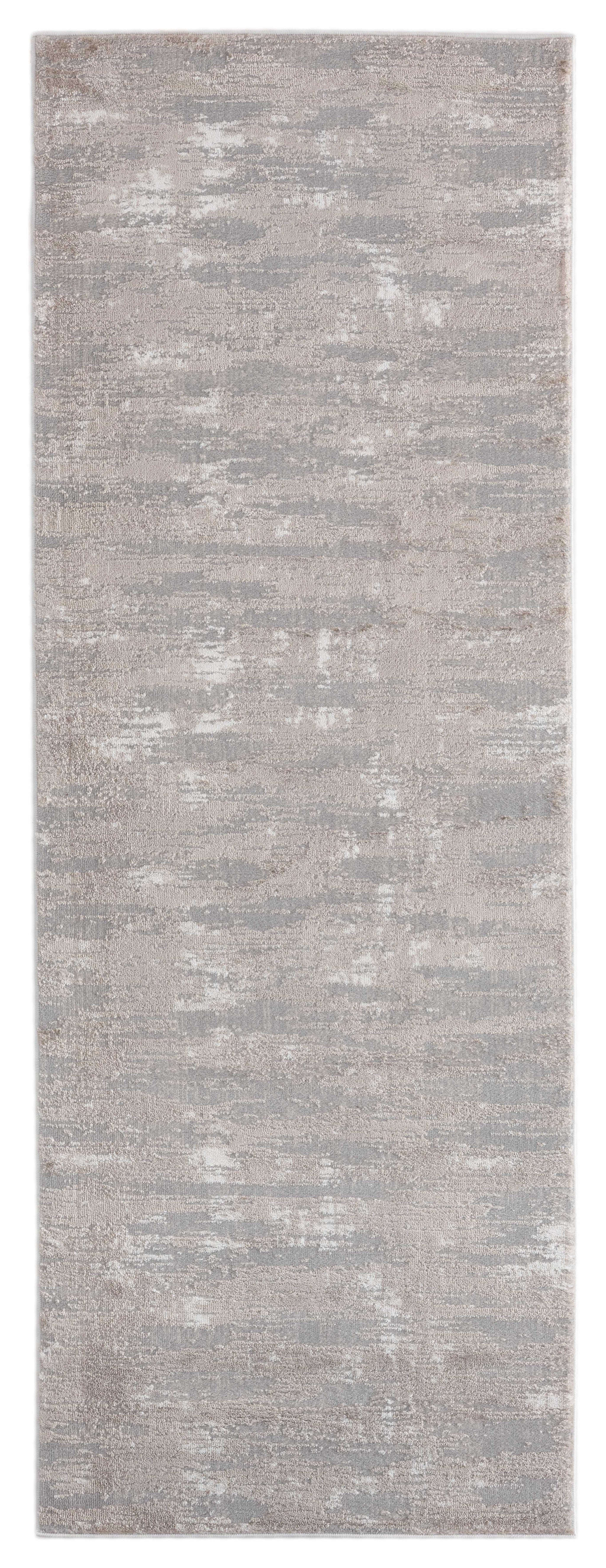 31" x 86" Wheat Polyester / Olefin Runner Rug