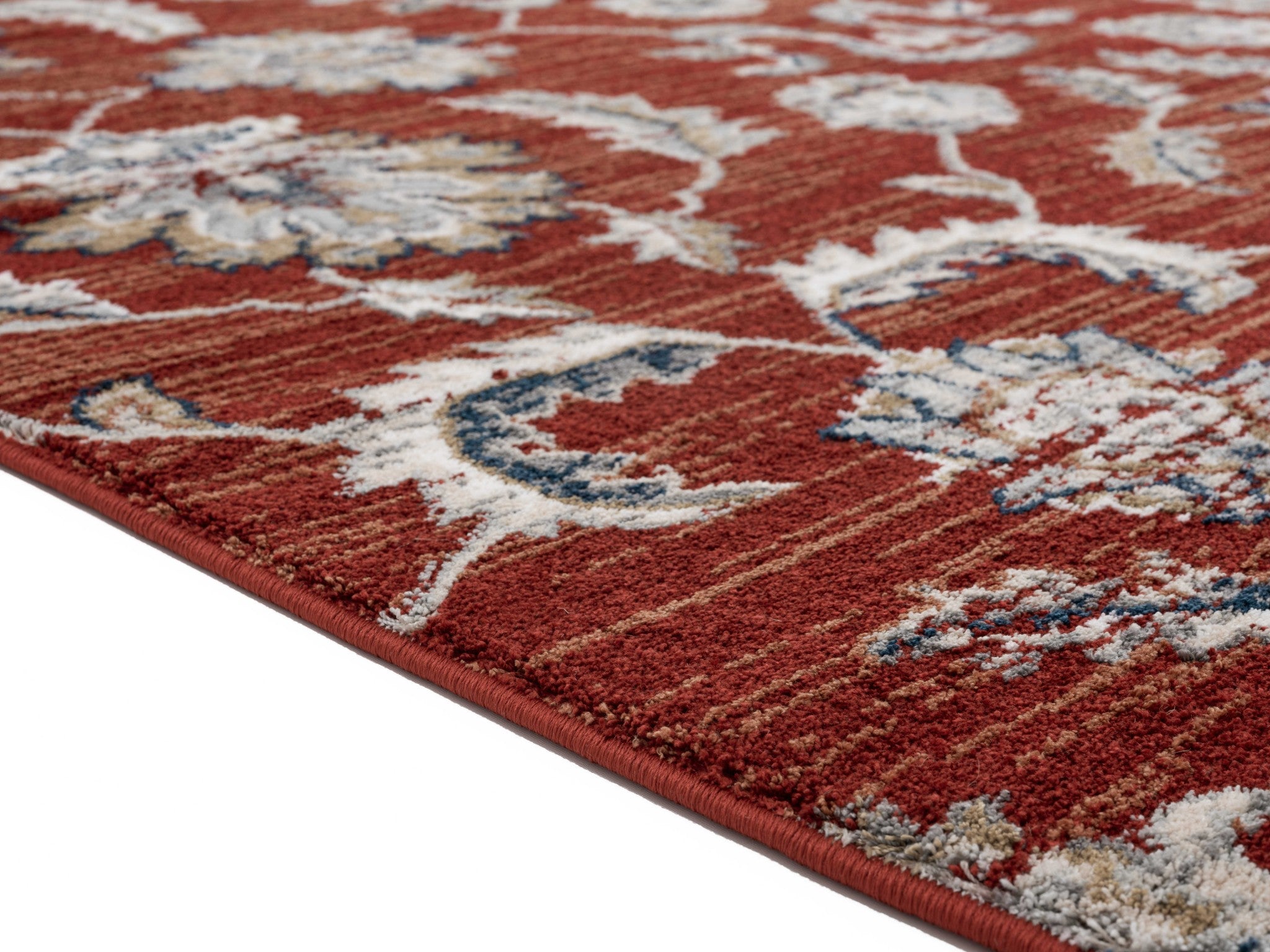 23" x 36" Crimson Microfiber / Polyester Accent Rug