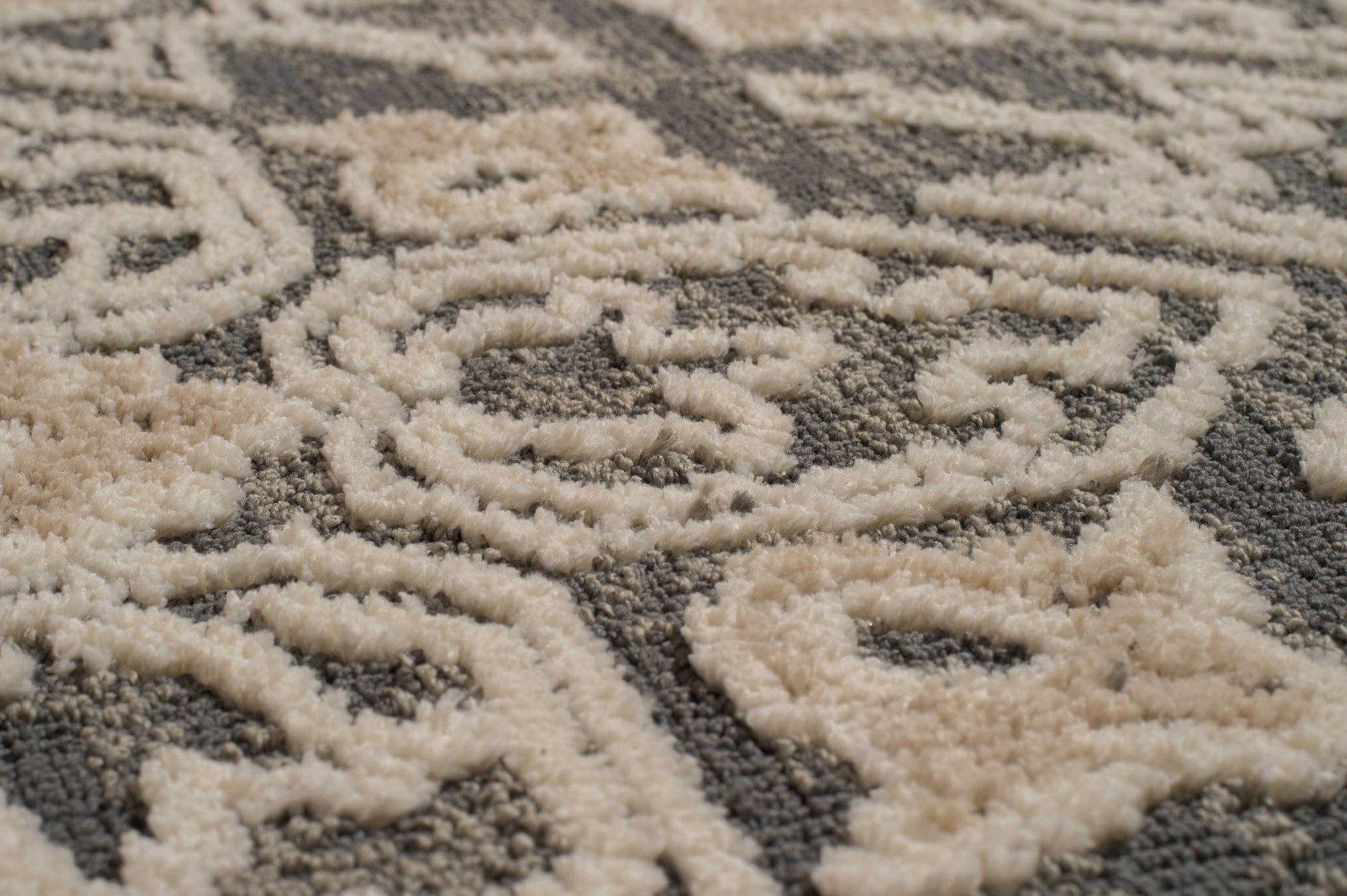 31" x 47" Taupe Polyester Runner Rug