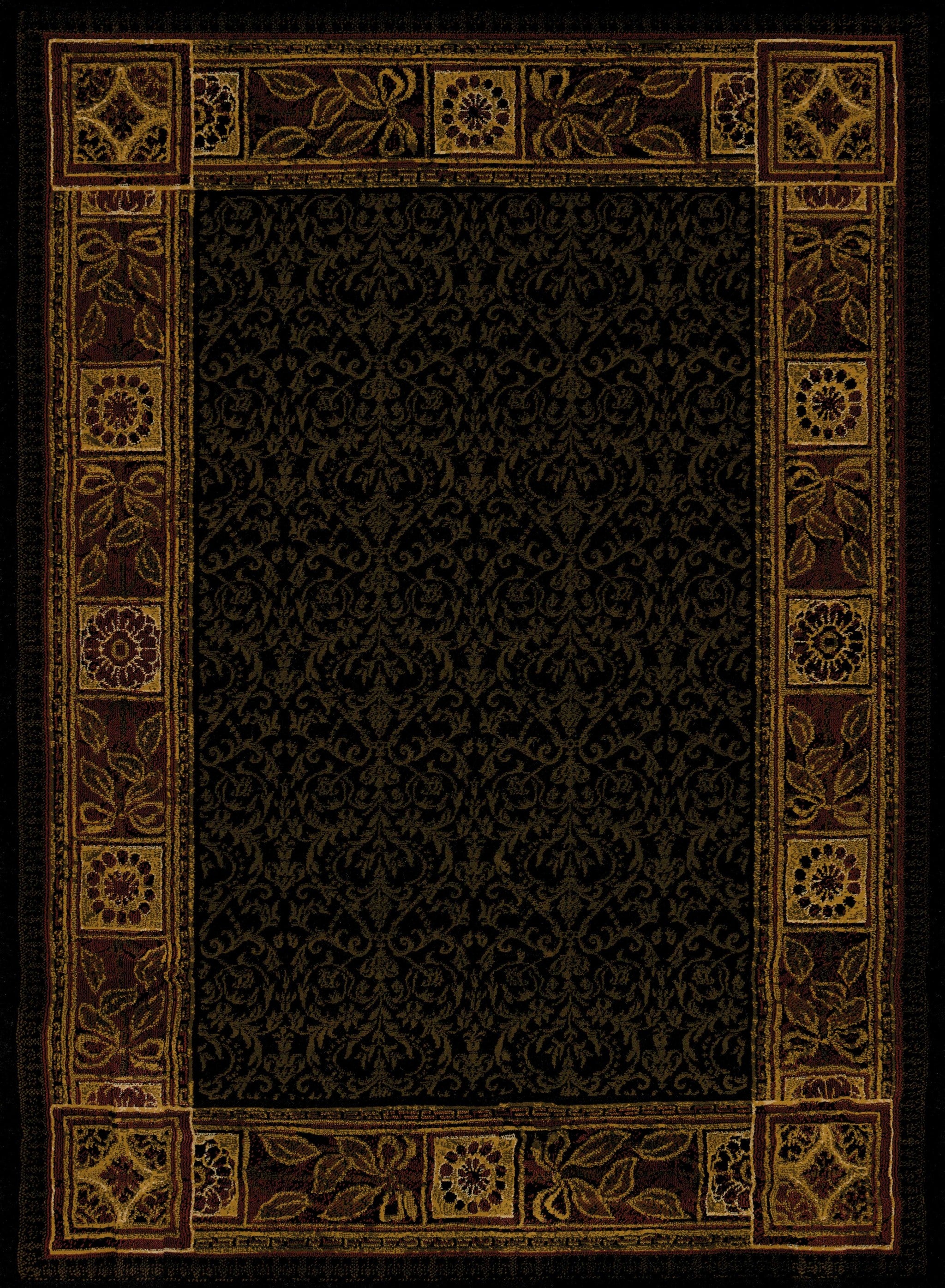 63" x 86" Tobacco Polypropylene Area Rug