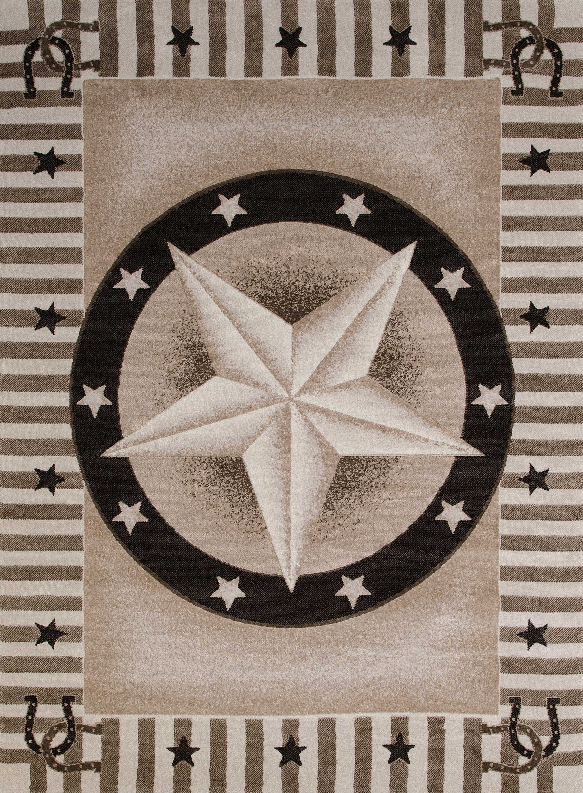 63" x 86" Shiitake Polypropylene Area Rug