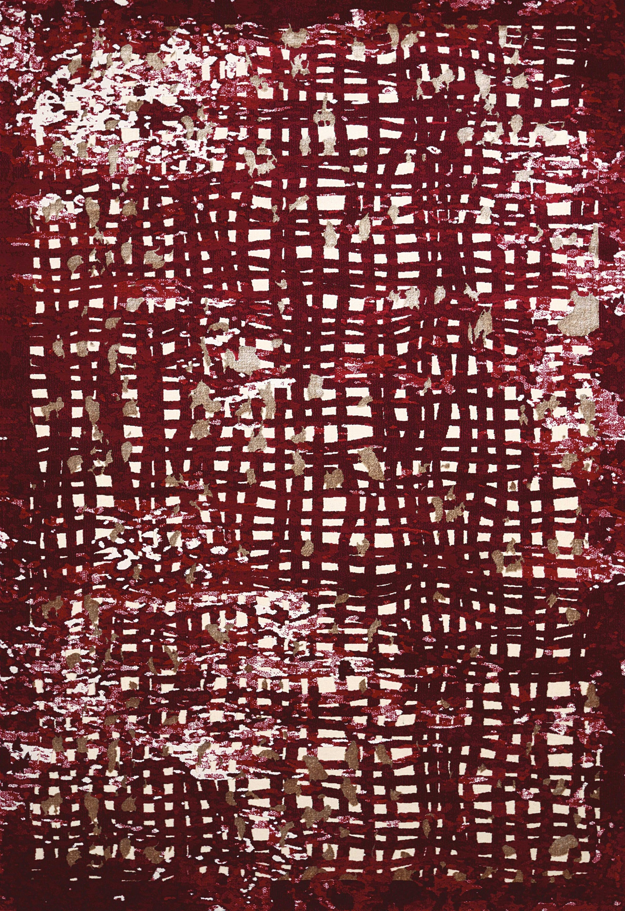 94" x 126" Garnet Polypropylene / Polyester Oversize Rug