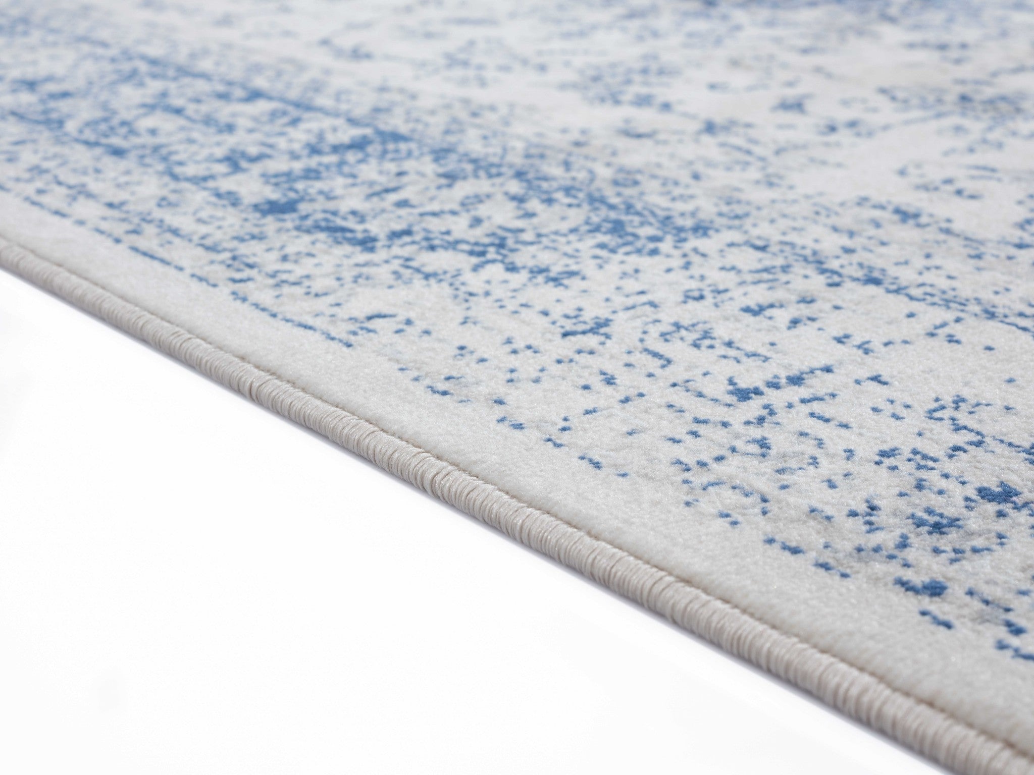 94" x 126" Denim Blue Olefin Oversize Rug