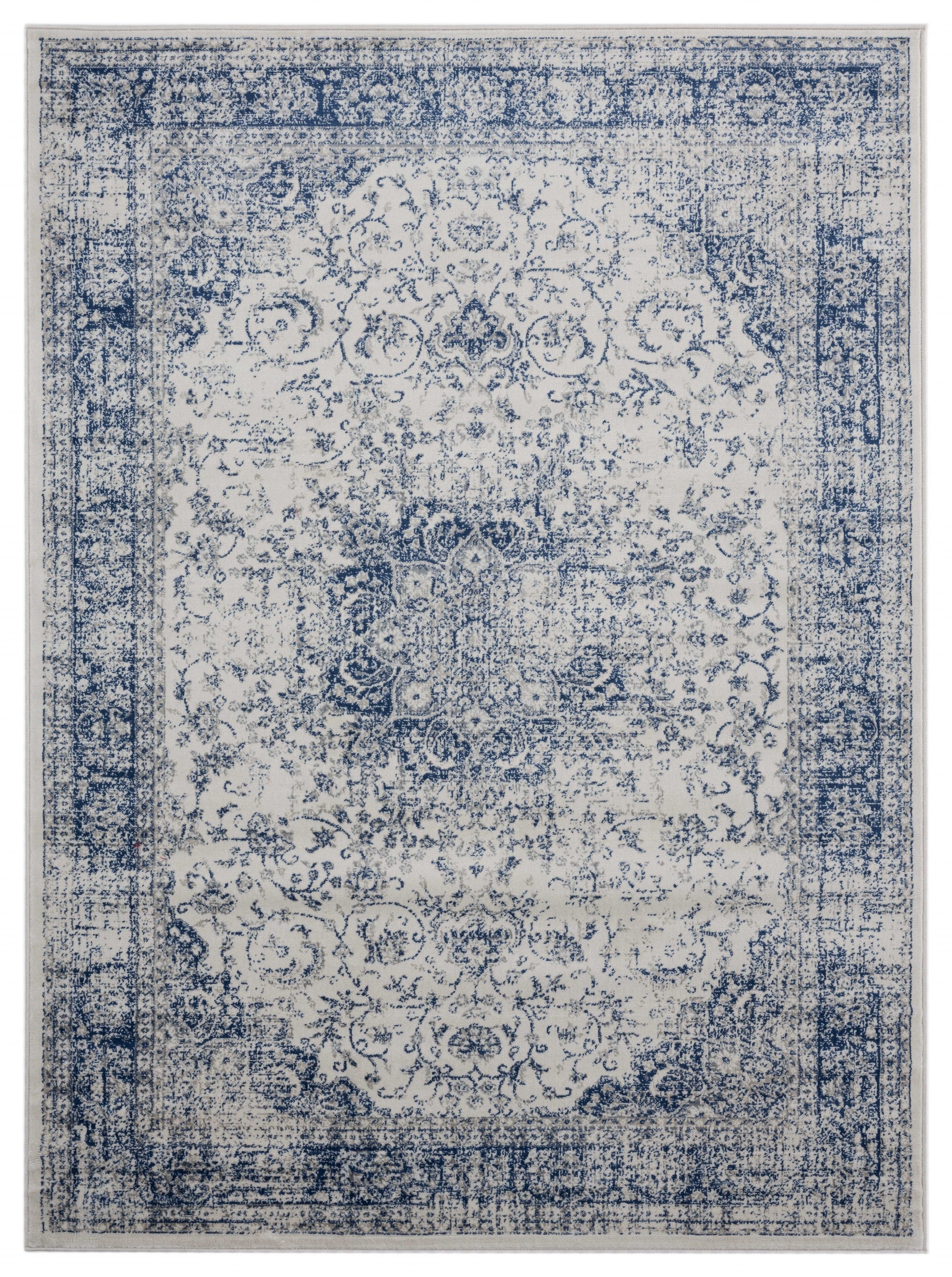 118" x 158" Denim Blue Olefin Rug