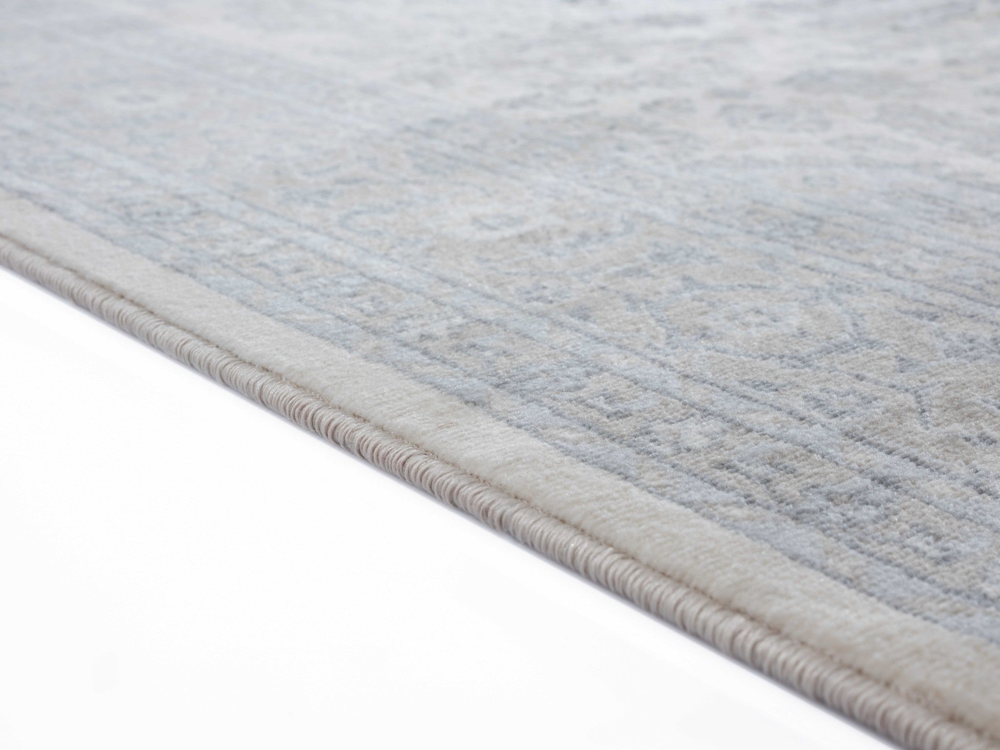 94" x 94" Grey Olefin Round Rug