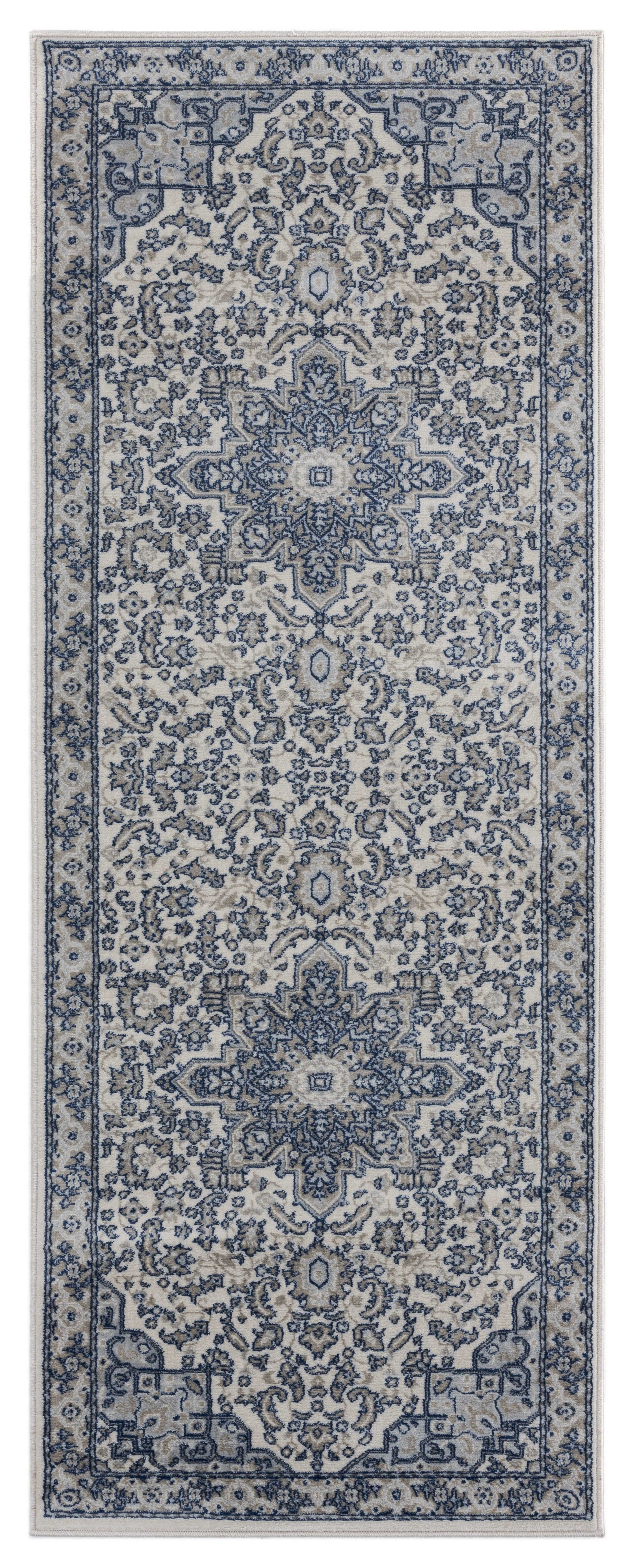 31" x 86" Cream Olefin Runner Rug