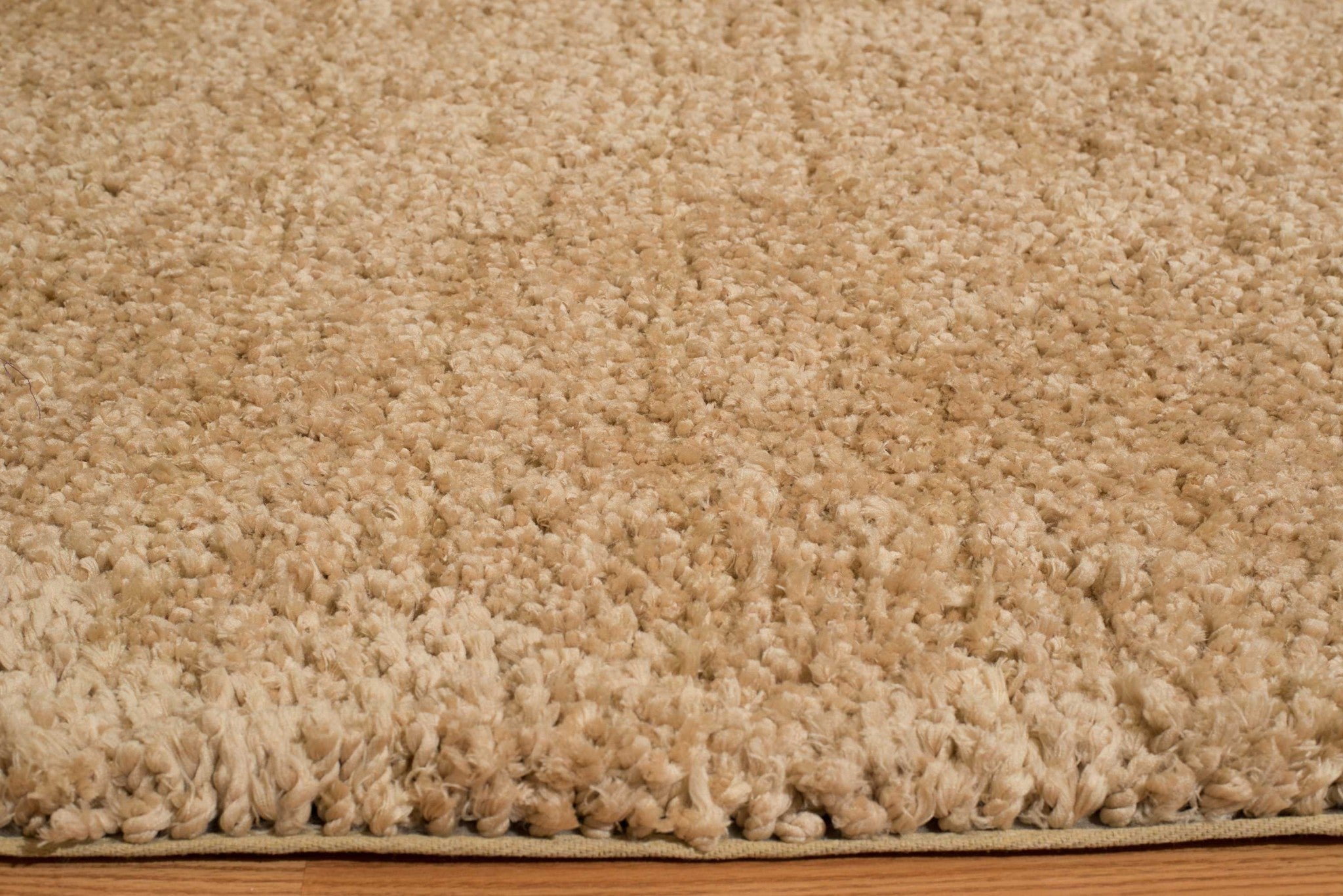 94" x 126" Light Beige Polyester Oversize Rug