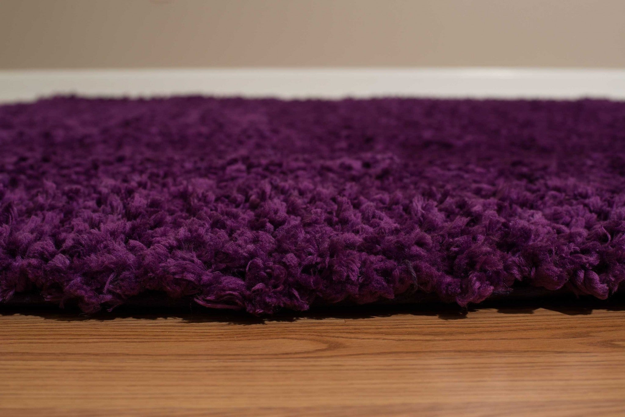 63" x 86" Purple Polyester Area Rug