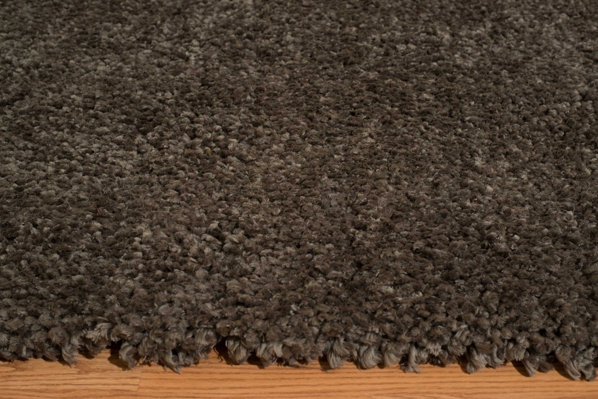 63" x 86" Grey Polyester Area Rug