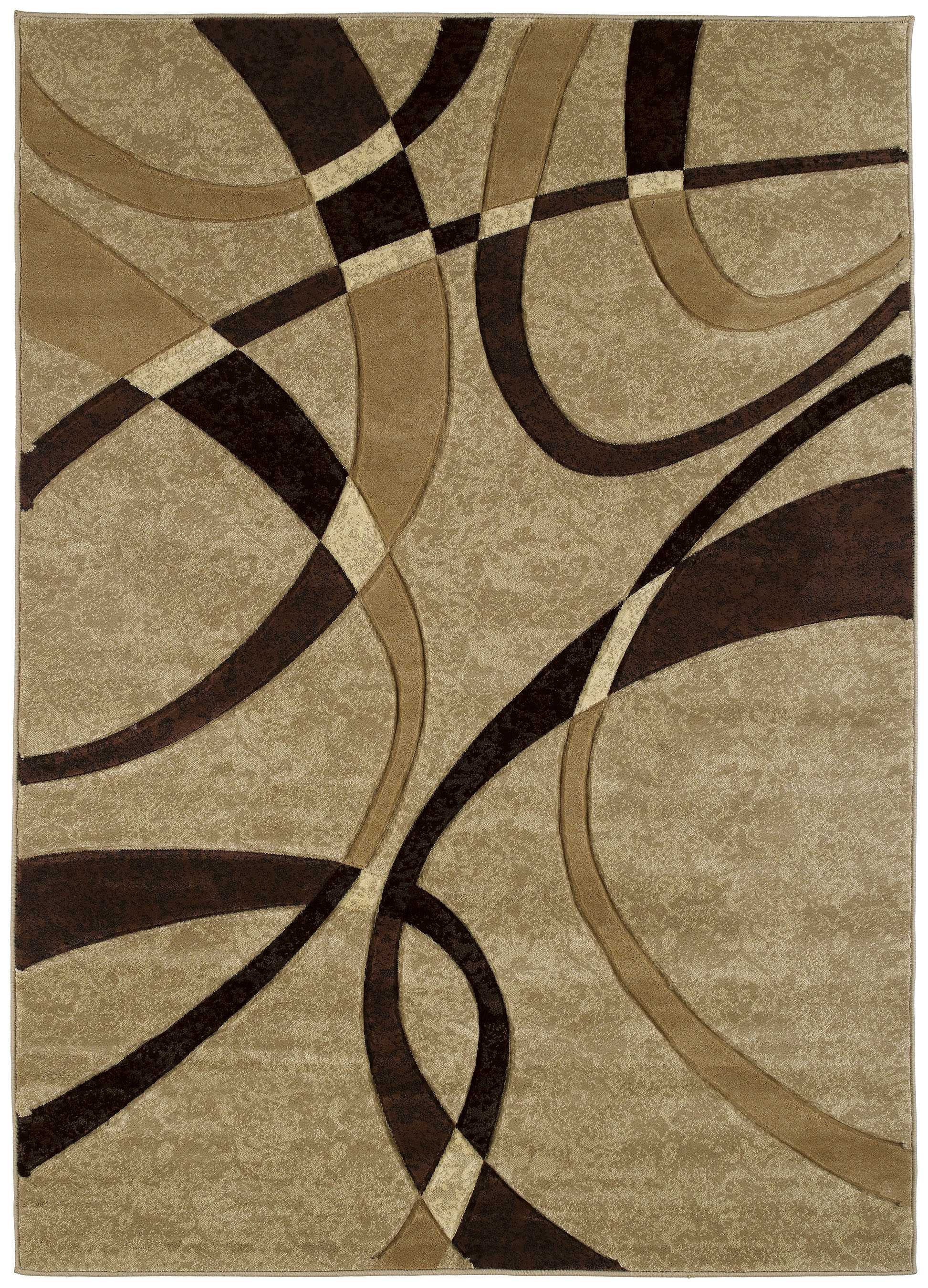 94" x 126" Chocolate Polypropylene Oversize Rug