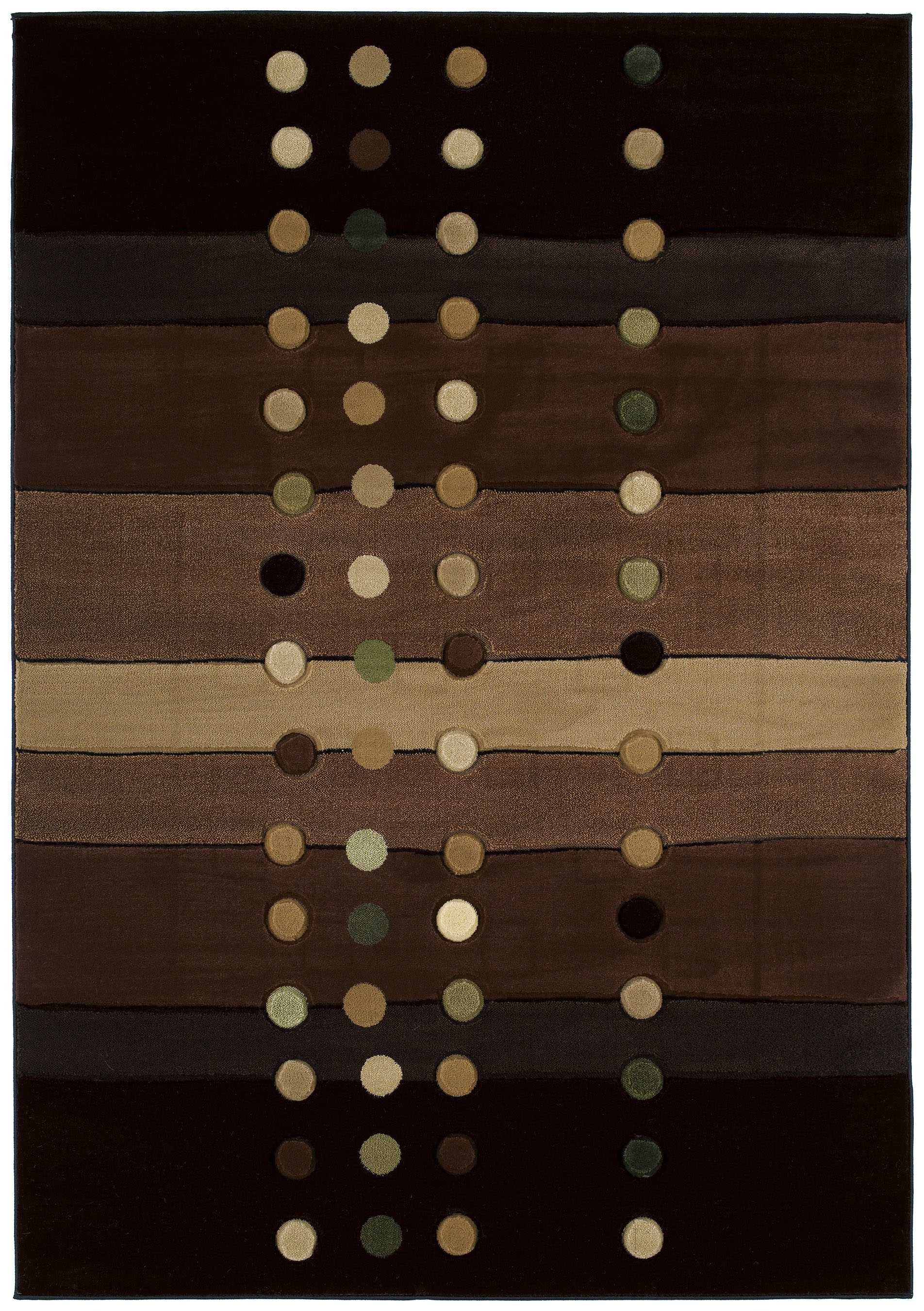 31" x 88" Chocolate Polypropylene Runner Rug