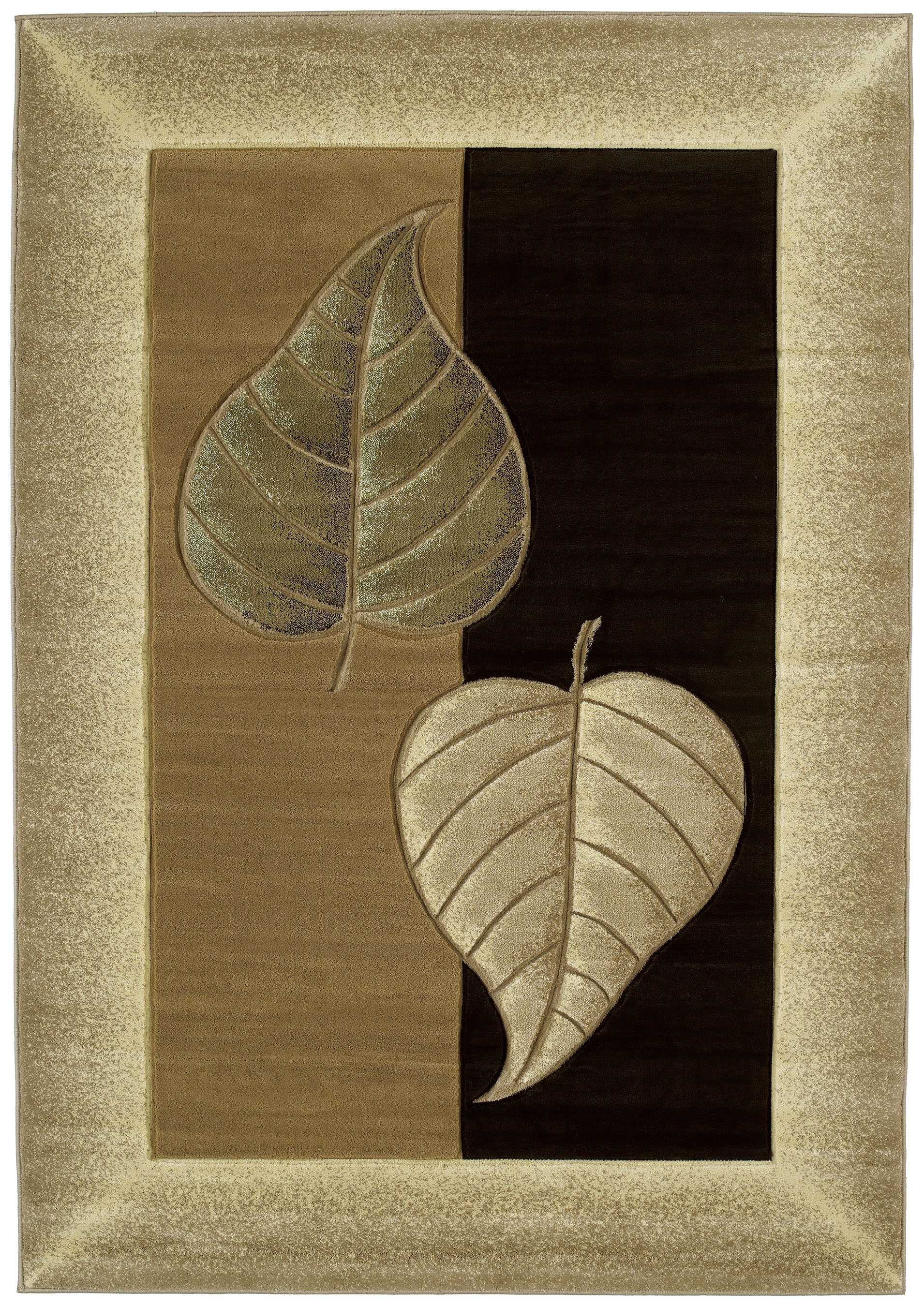 31" x 50" Chocolate Polypropylene Accent Rug