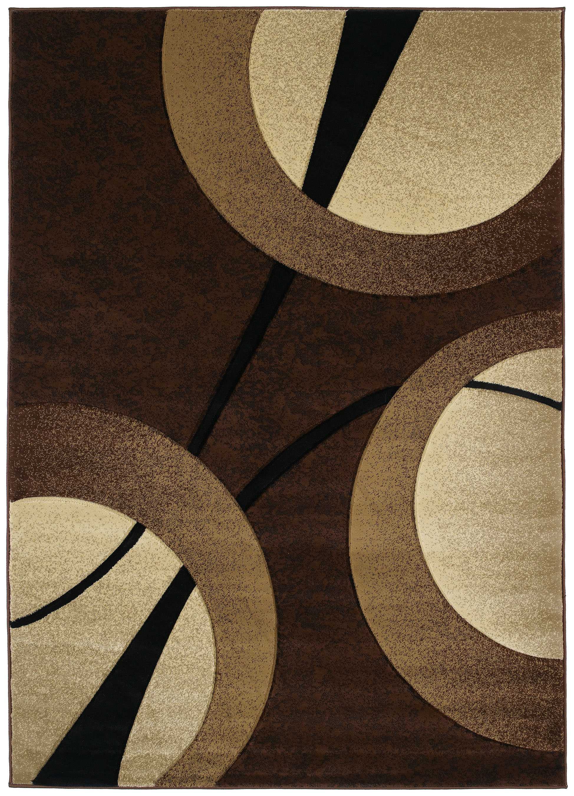94" x 126" Chocolate Polypropylene Oversize Rug