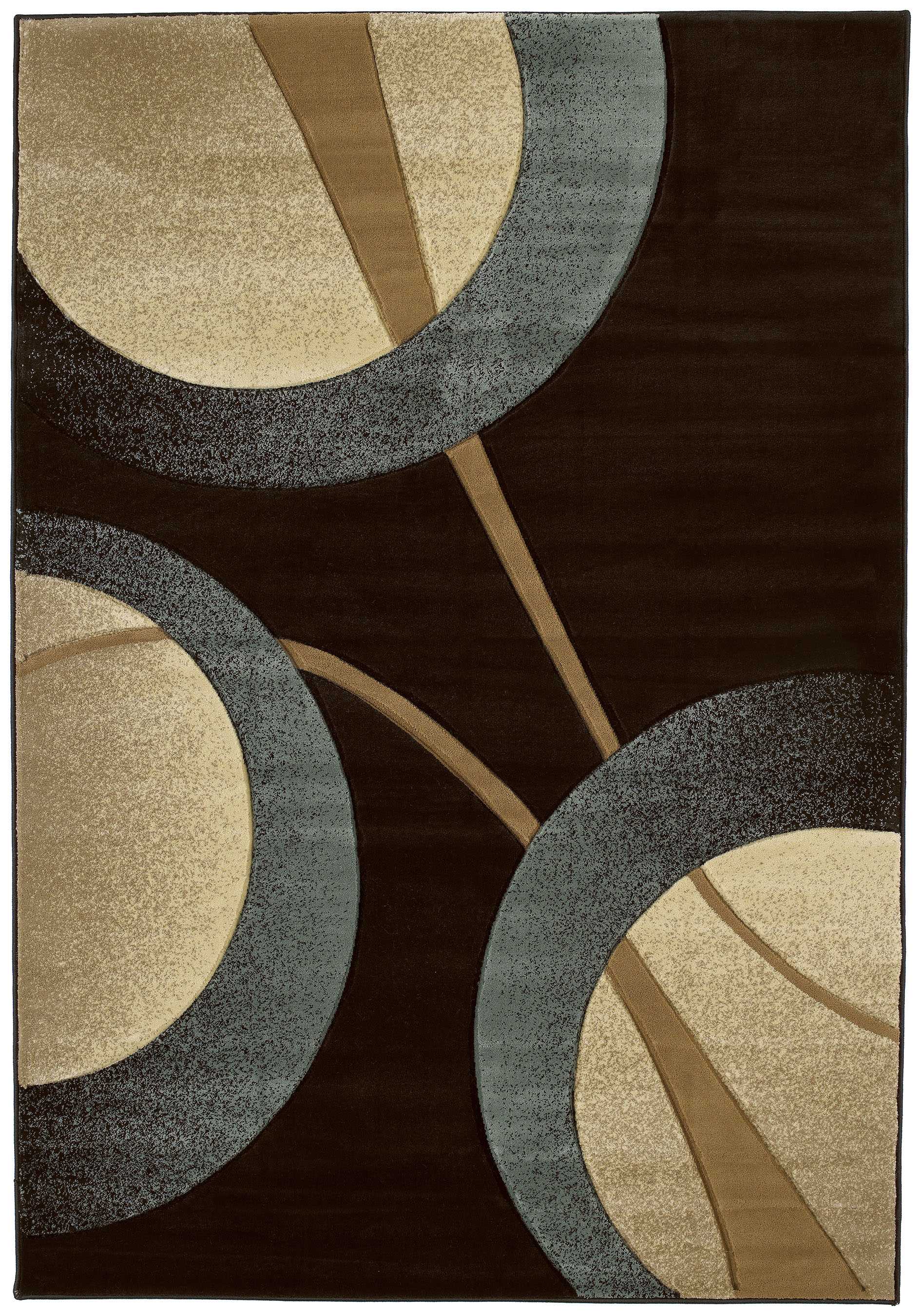 22" x 32" Smoke Blue Polypropylene Accent Rug