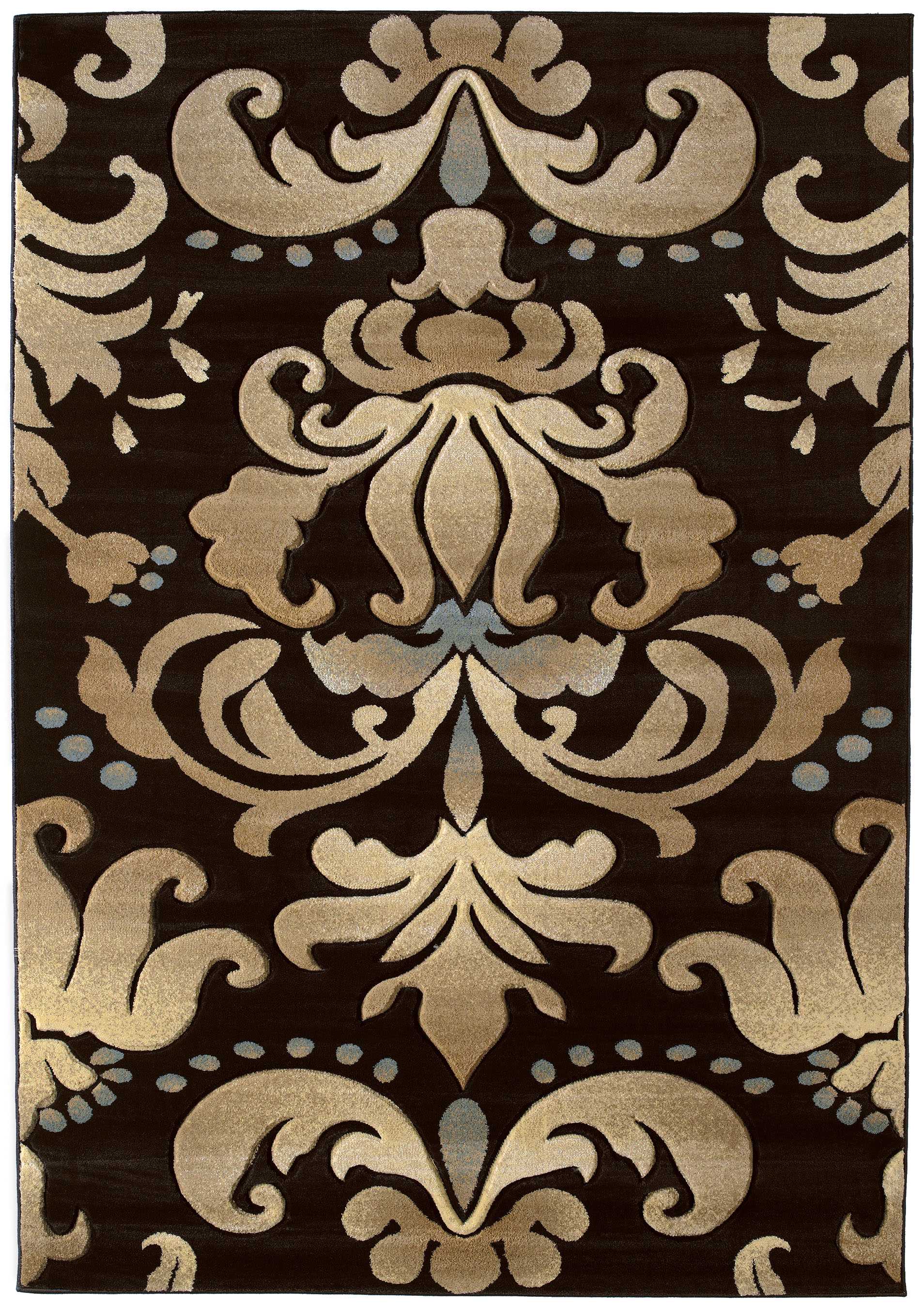 94" x 126" Smoke Blue Polypropylene Oversize Rug